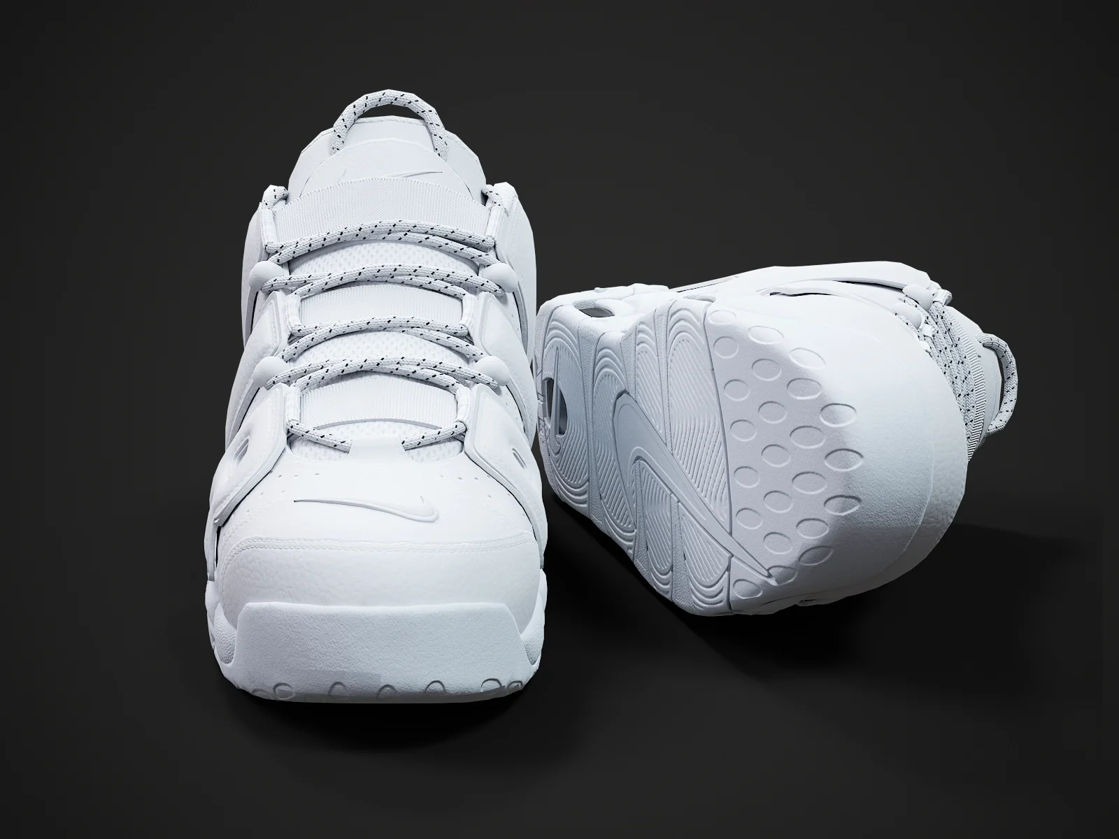 Nike Air More Uptempo96 2, 3D model preview 2