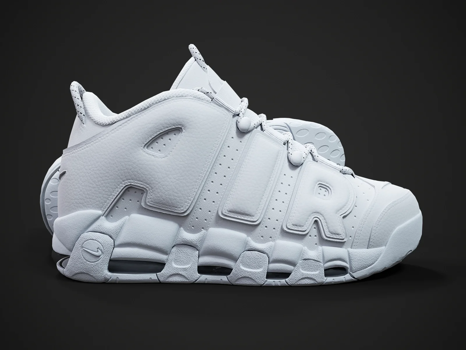 Nike Air More Uptempo96 2, 3D model preview 8