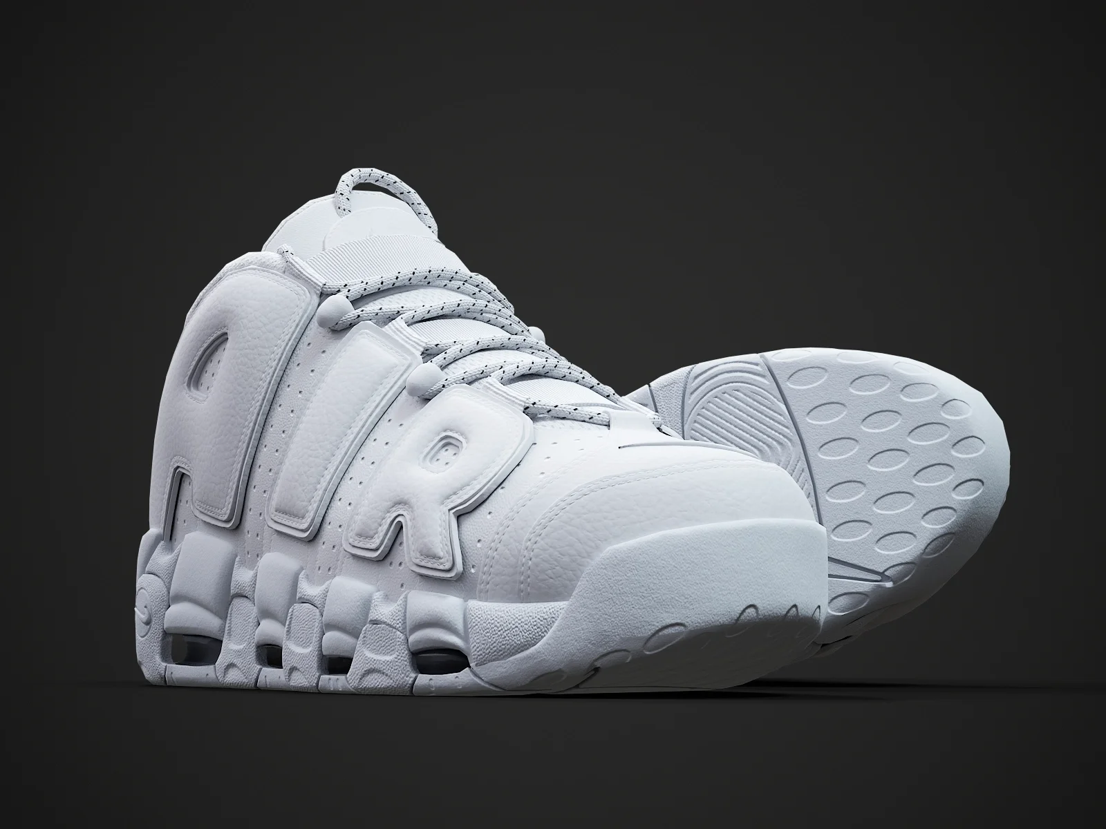 Nike Air More Uptempo96 2, 3D model preview 9