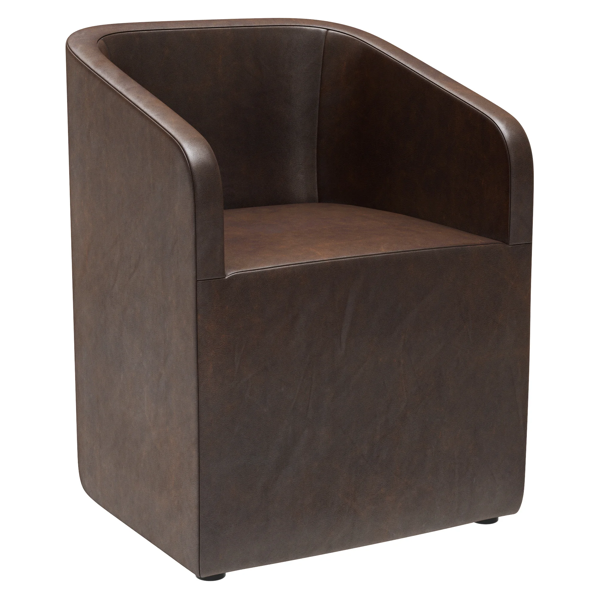 Restoration Hardware Ellison Barrelback Slope Armchair — 3D model preview 1