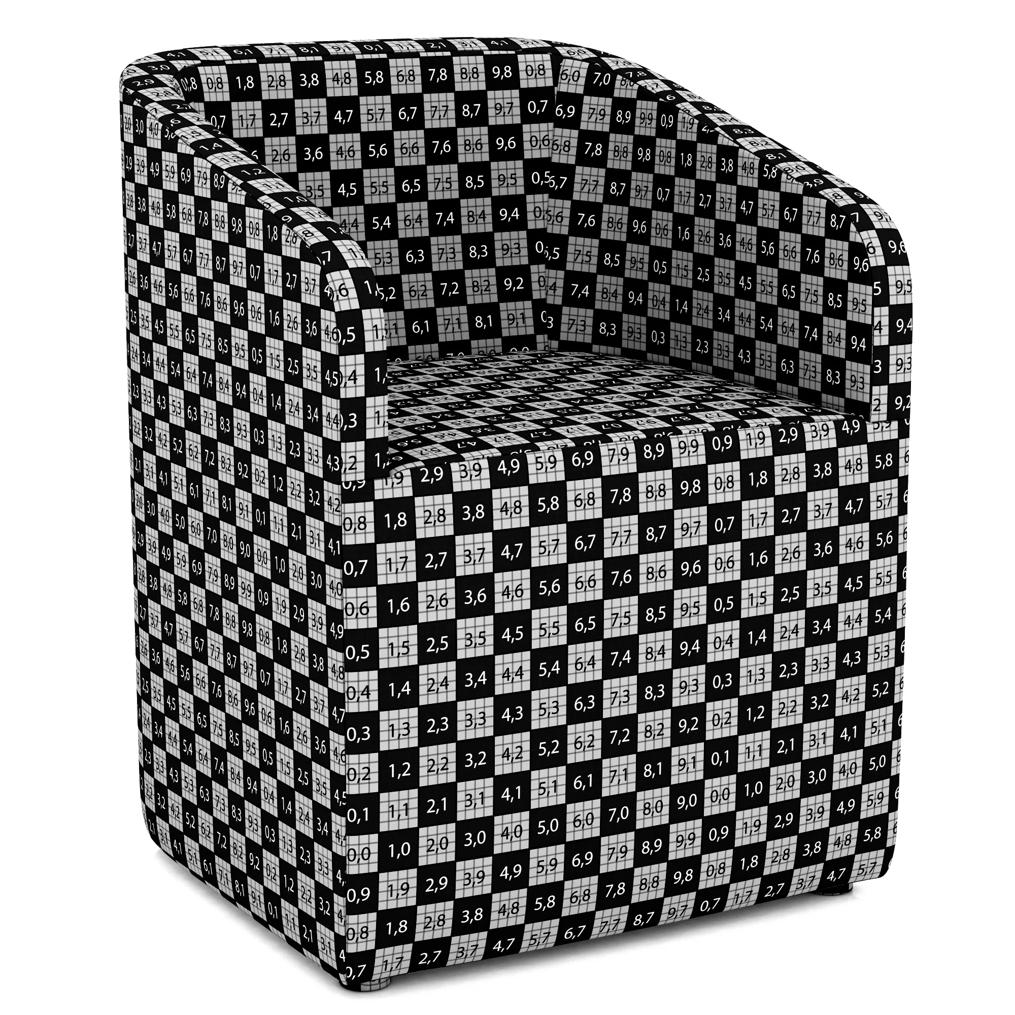 Restoration Hardware Ellison Barrelback Slope Armchair — 3D model preview 9