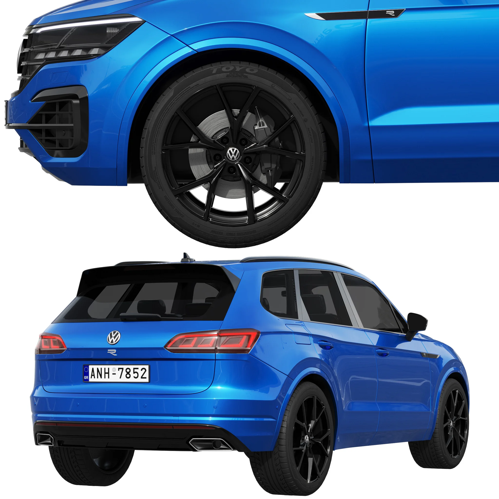 Volkswagen Touareg R, 3D model preview 2