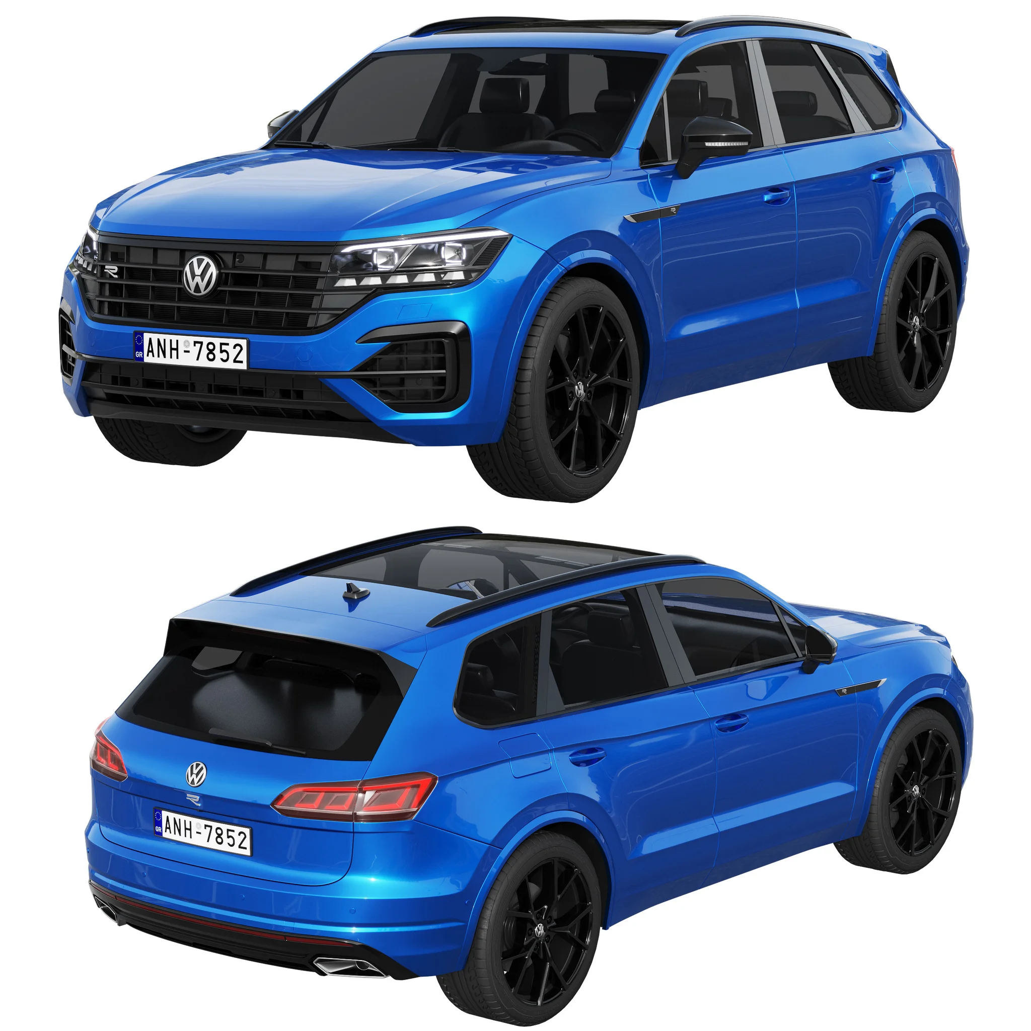 Volkswagen Touareg R, 3D model preview 7