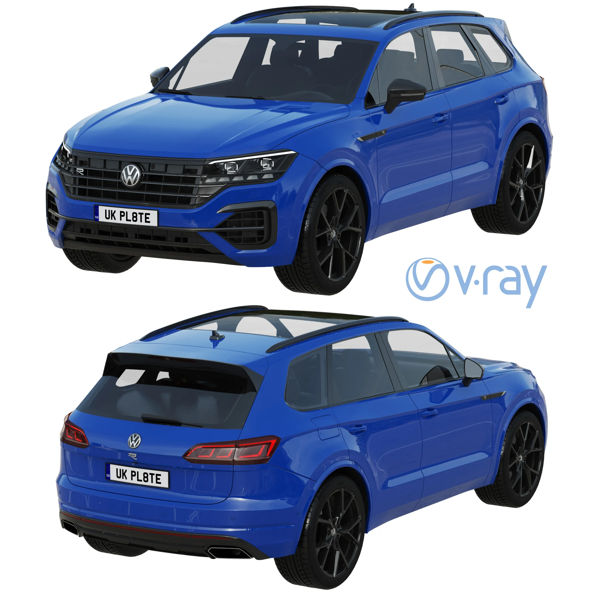 Volkswagen Touareg R, 3D model preview 14