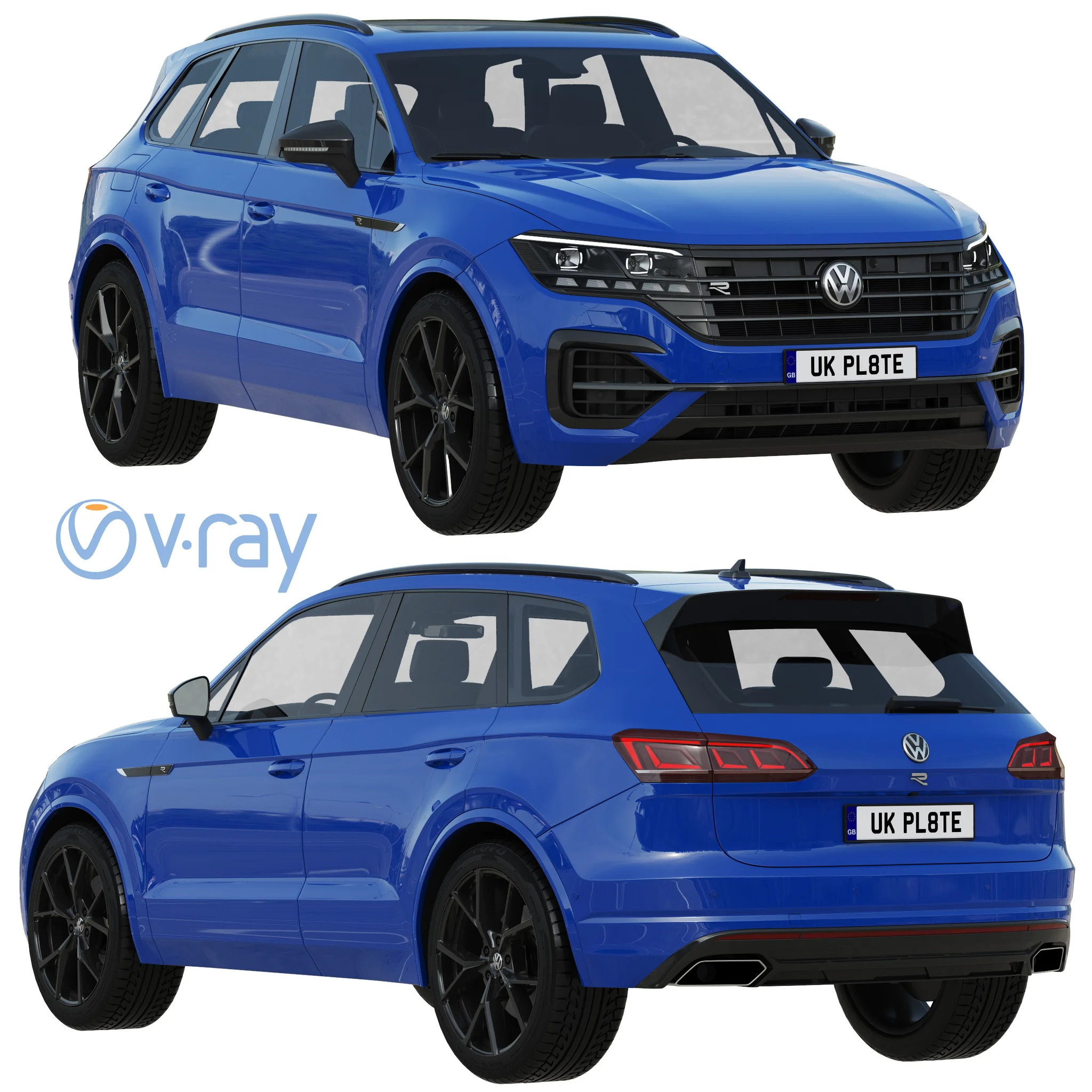 Volkswagen Touareg R, 3D model preview 20