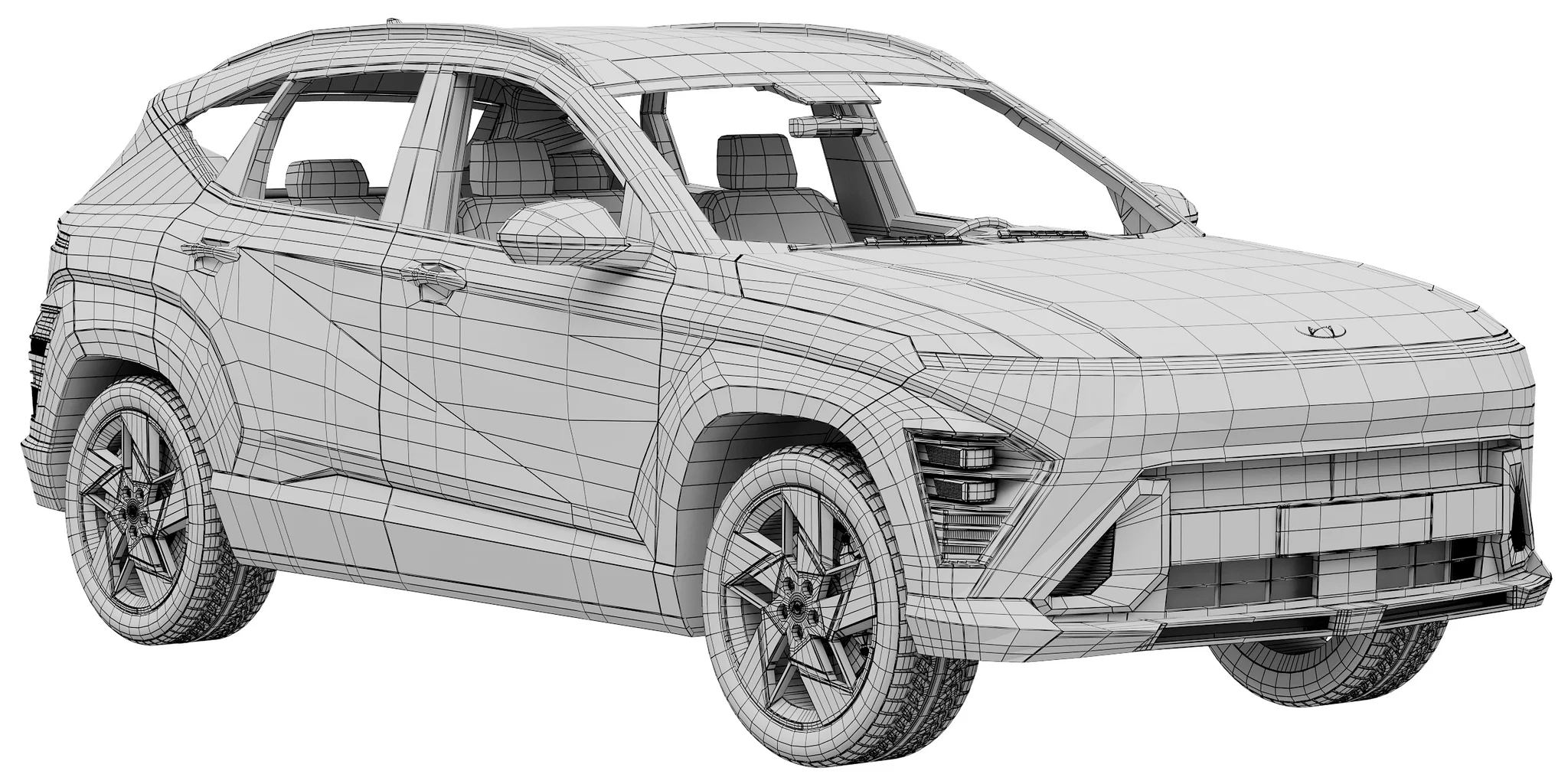 Hyundai Kona 2024, 3D model preview 17