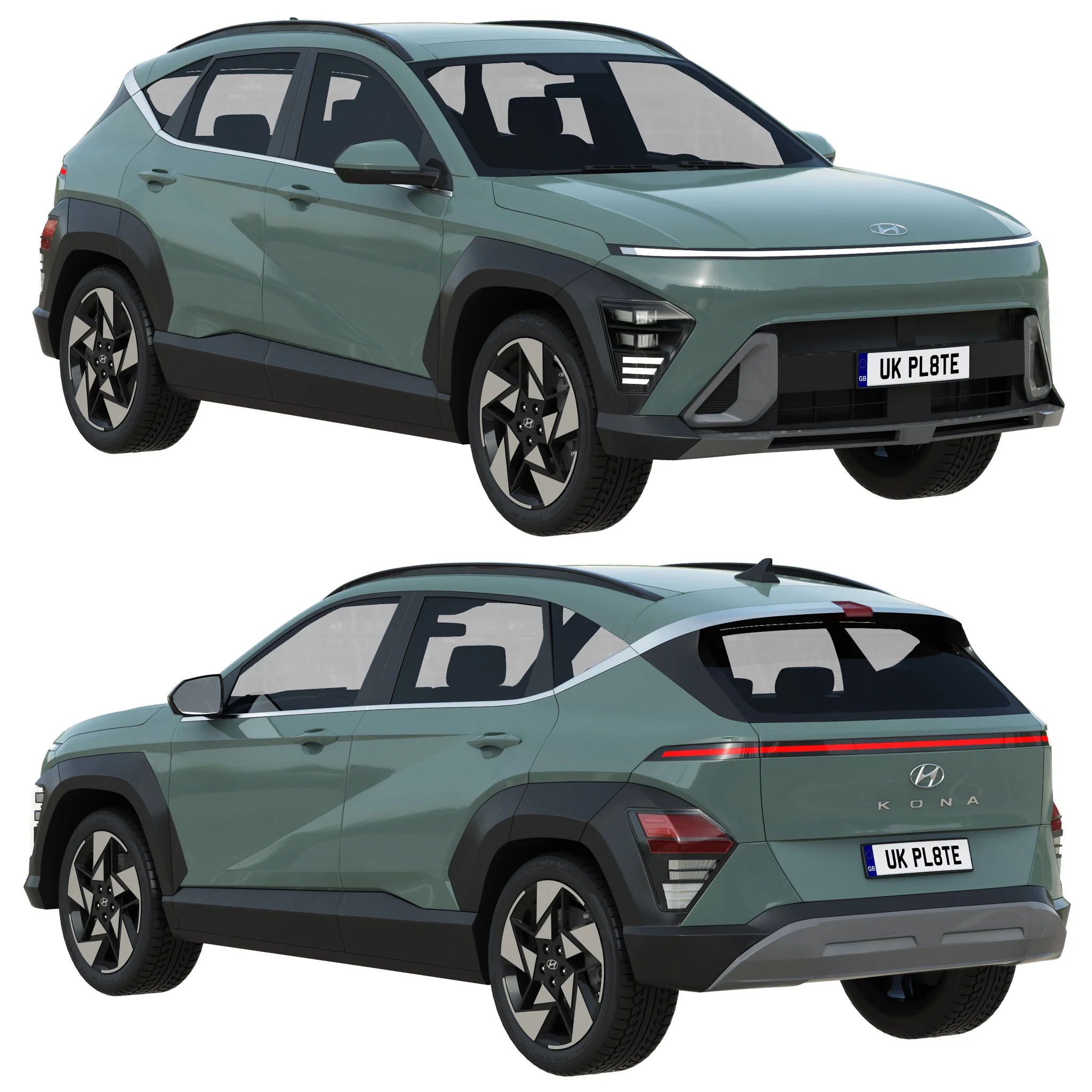 Hyundai Kona 2024, 3D model preview 21