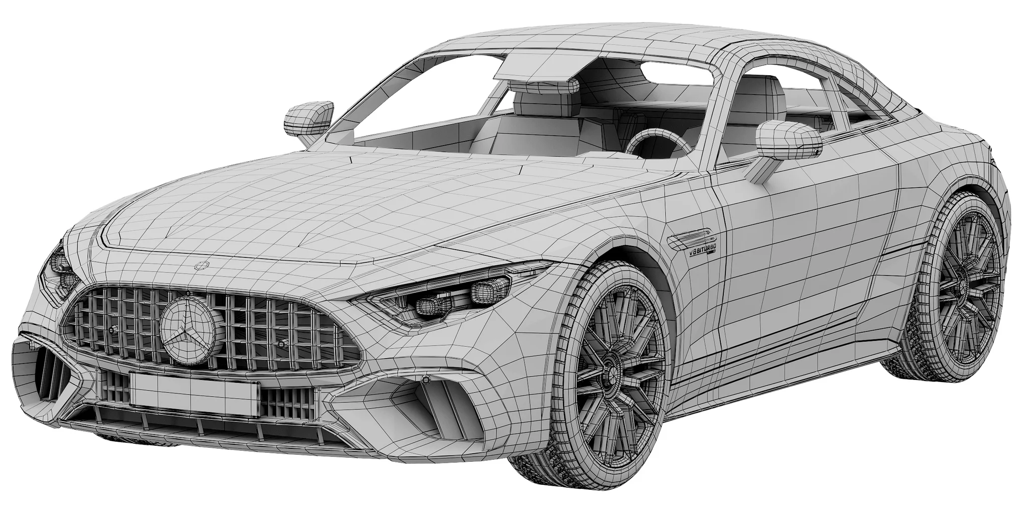 Mercedes Benz SL 63 AMG, 3D model preview 15