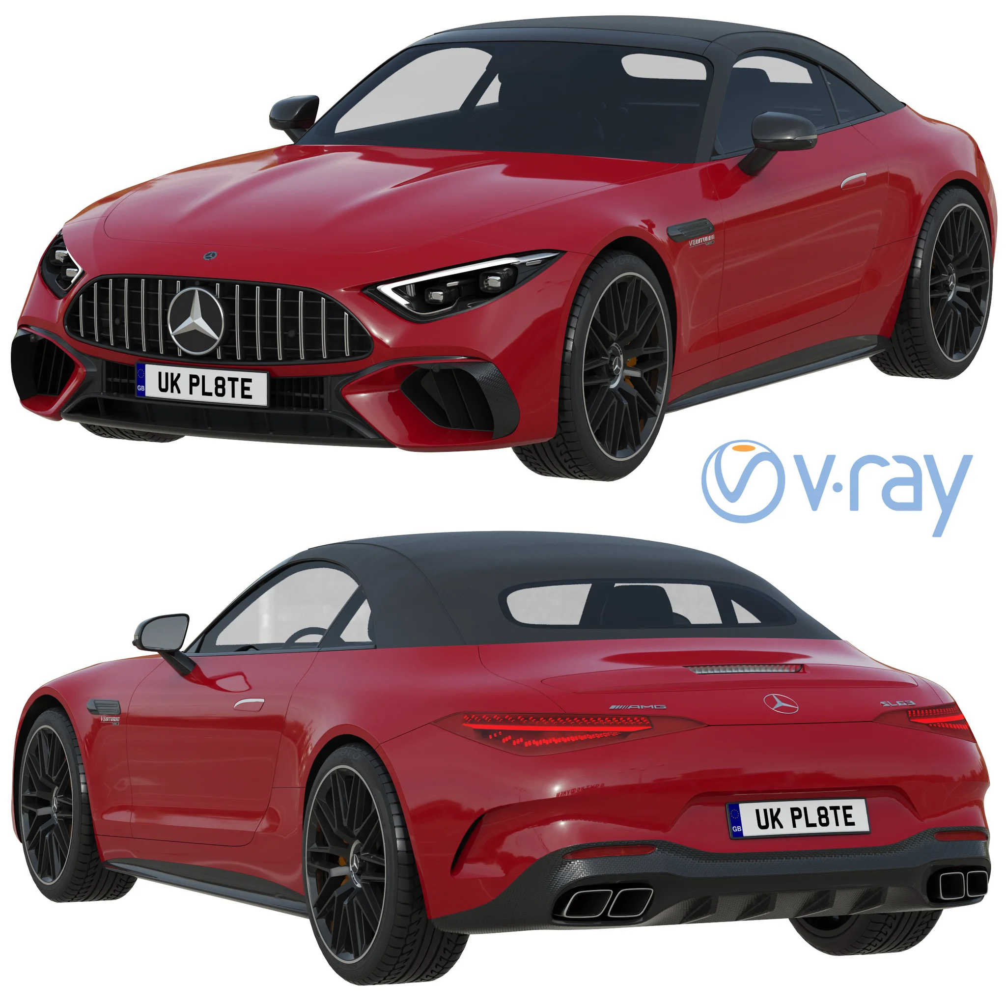 Mercedes Benz SL 63 AMG, 3D model preview 17
