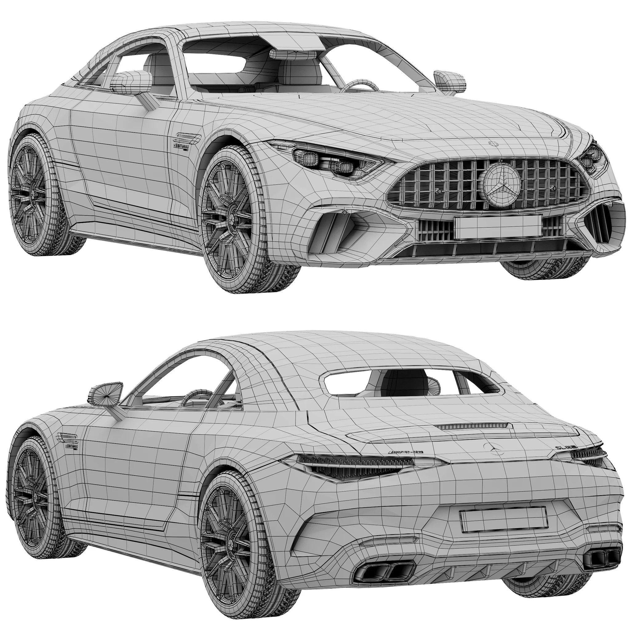 Mercedes Benz SL 63 AMG, 3D model preview 21