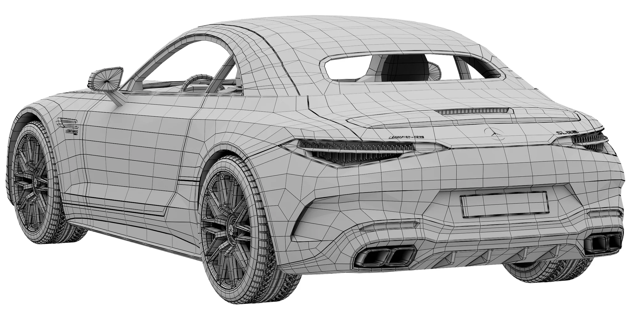 Mercedes Benz SL 63 AMG, 3D model preview 26