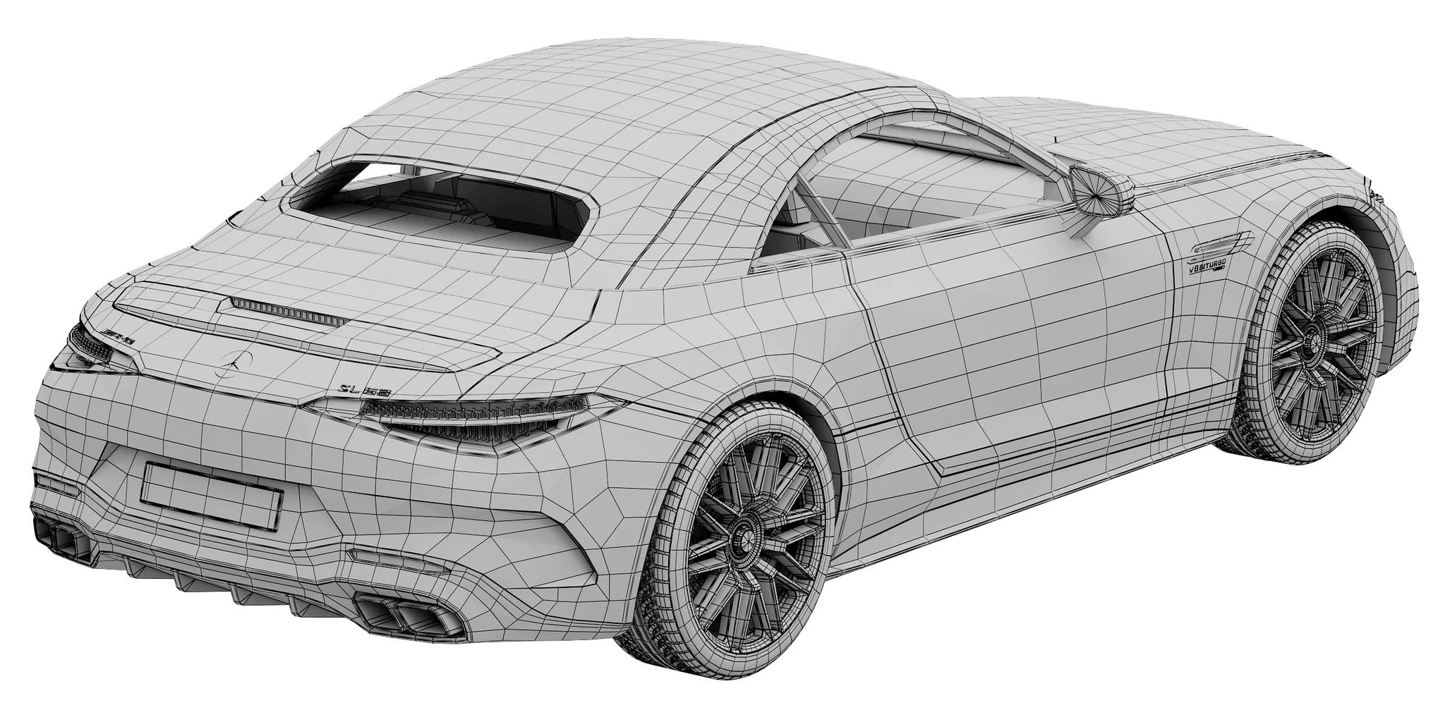 Mercedes Benz SL 63 AMG, 3D model preview 37