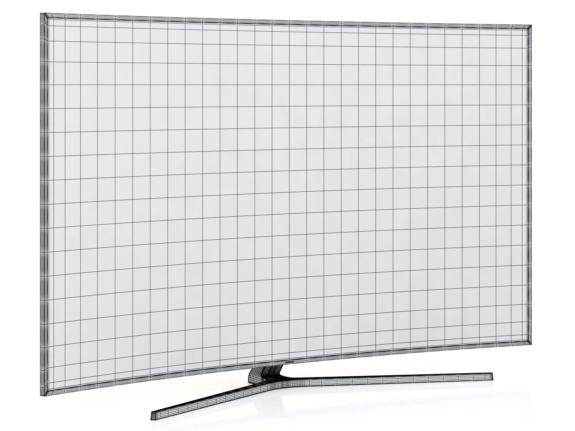 Samsung 88 SUHD 4K Curved Smart TV JS9500 Series 9 — 3D model preview 3