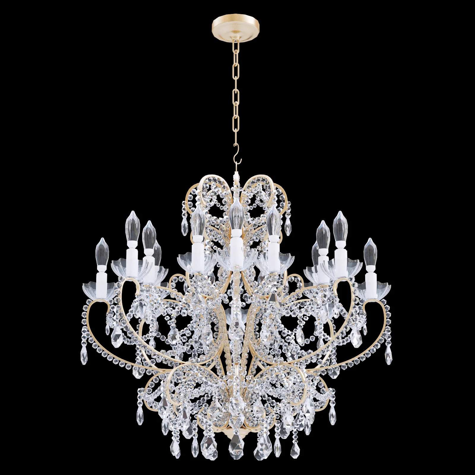 Chandelier Bordeaux Small — 3D model preview 1