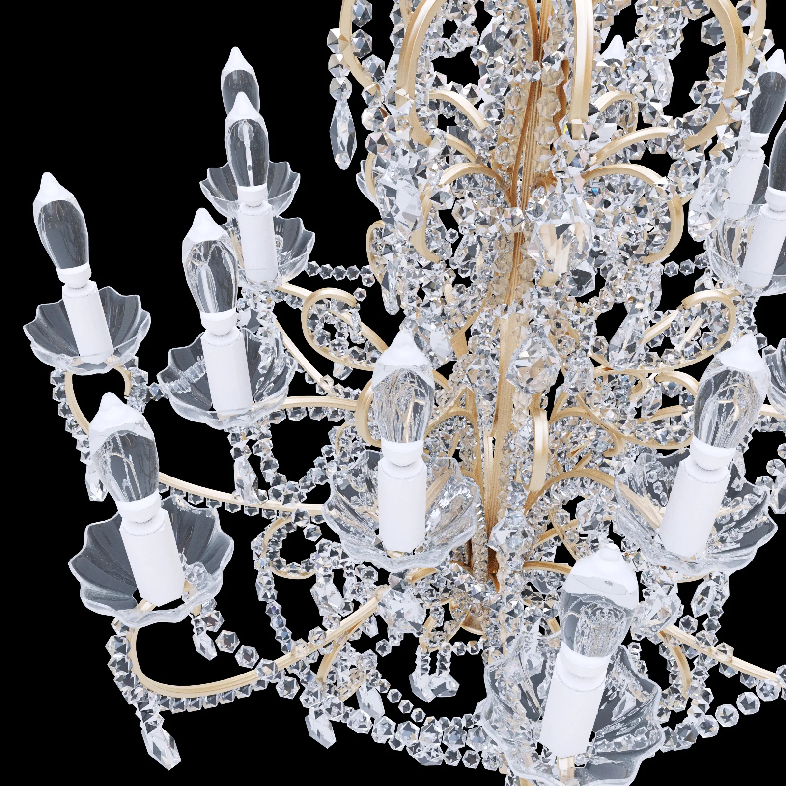 Chandelier Bordeaux Small — 3D model preview 3