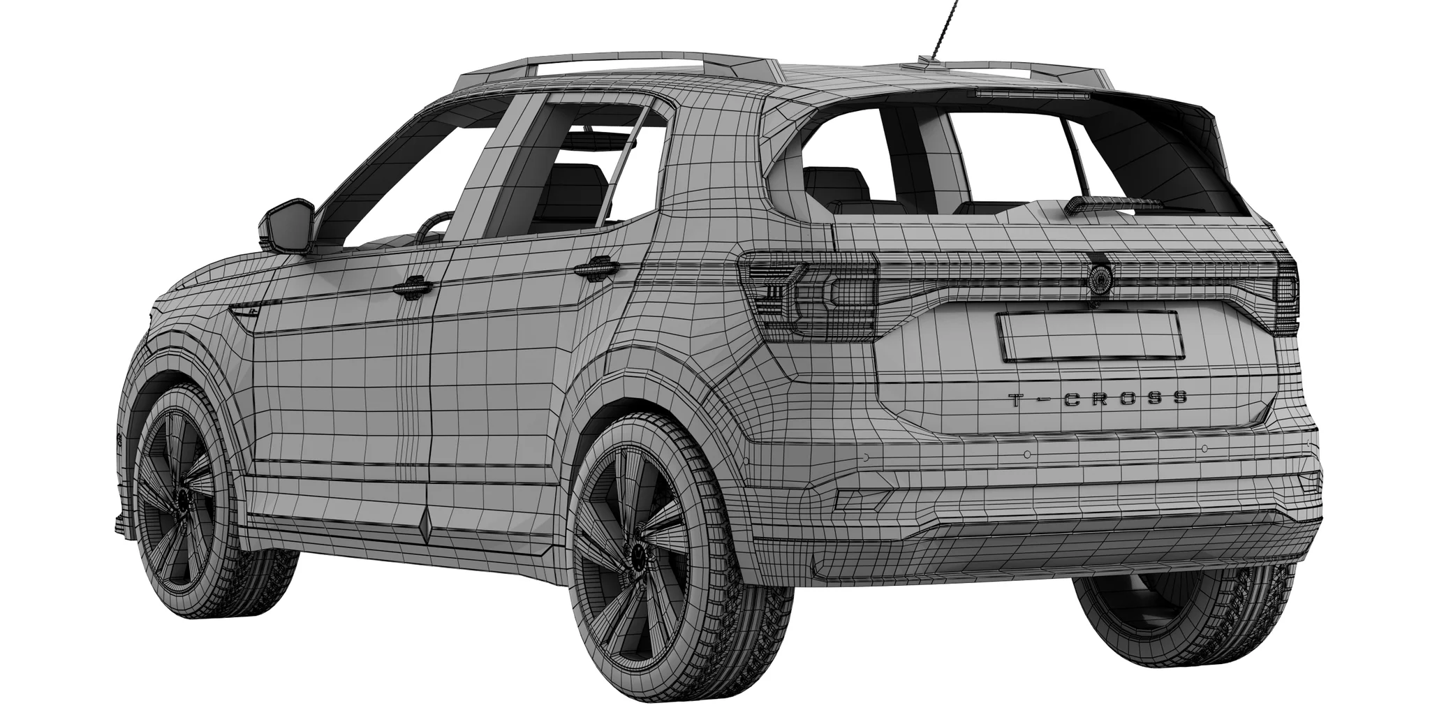 Volkswagen T Cross, 3D model preview 22