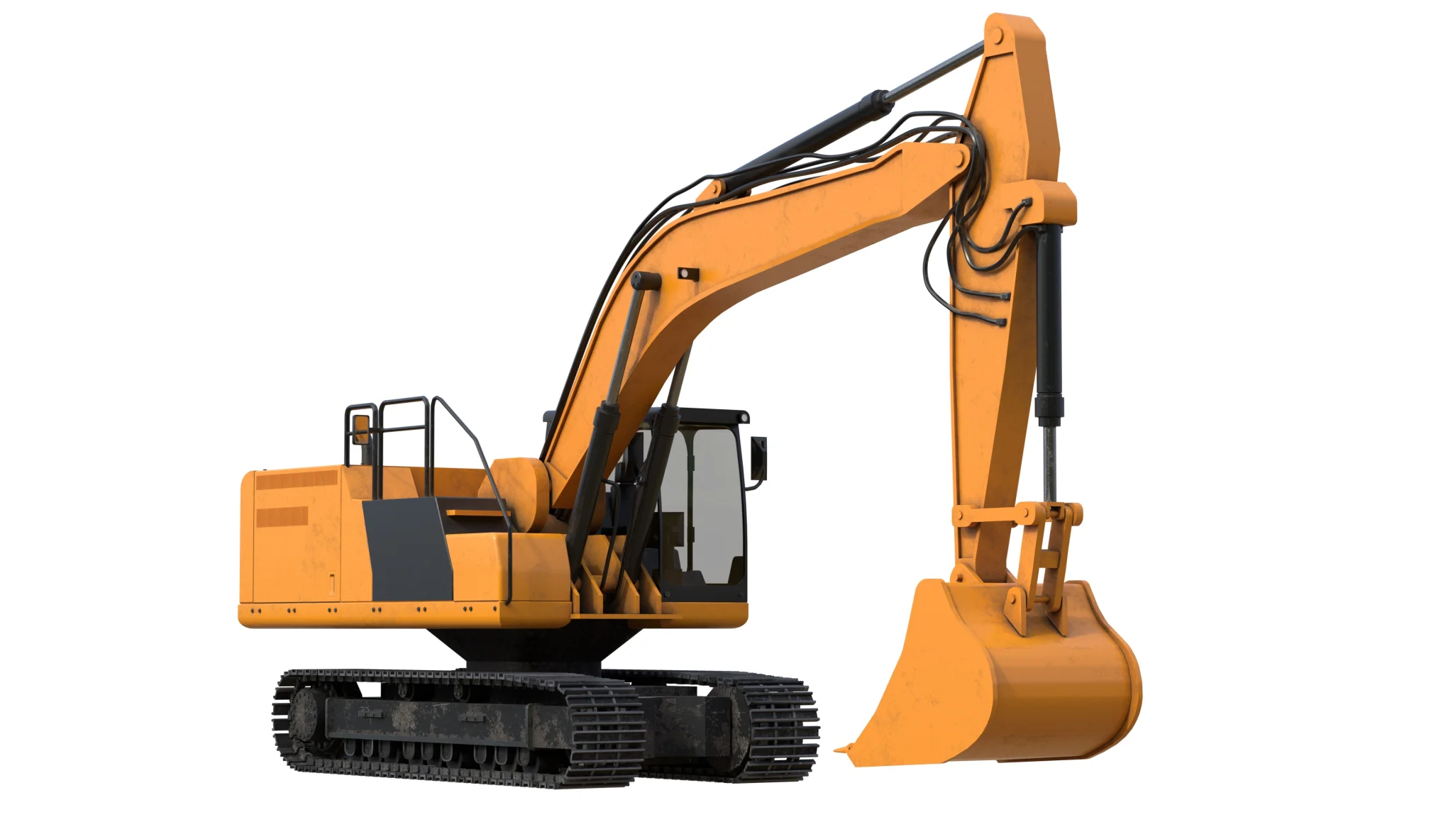 Excavator 336 Industrial Vehicle, 3D model preview 4