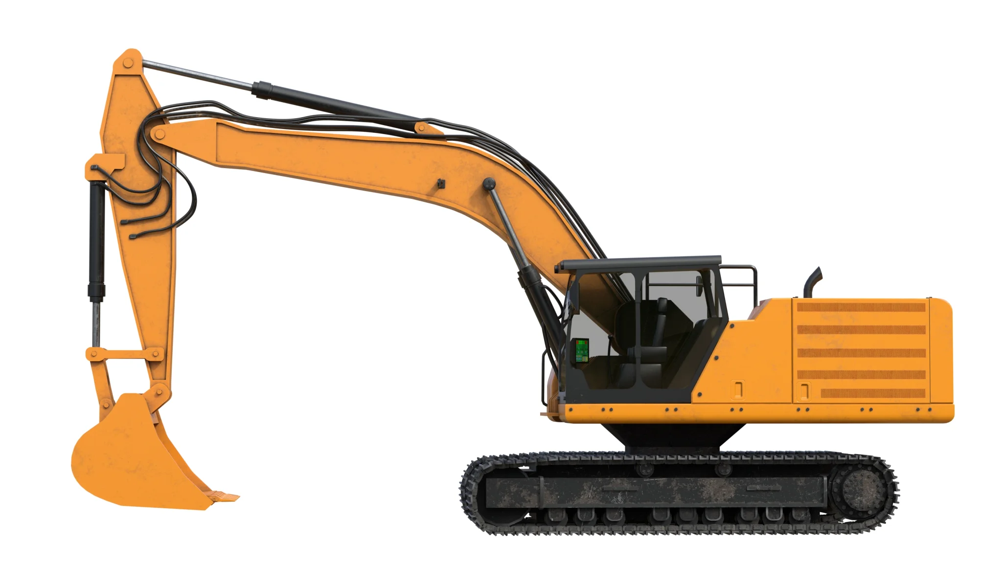 Excavator 336 Industrial Vehicle, 3D model preview 5