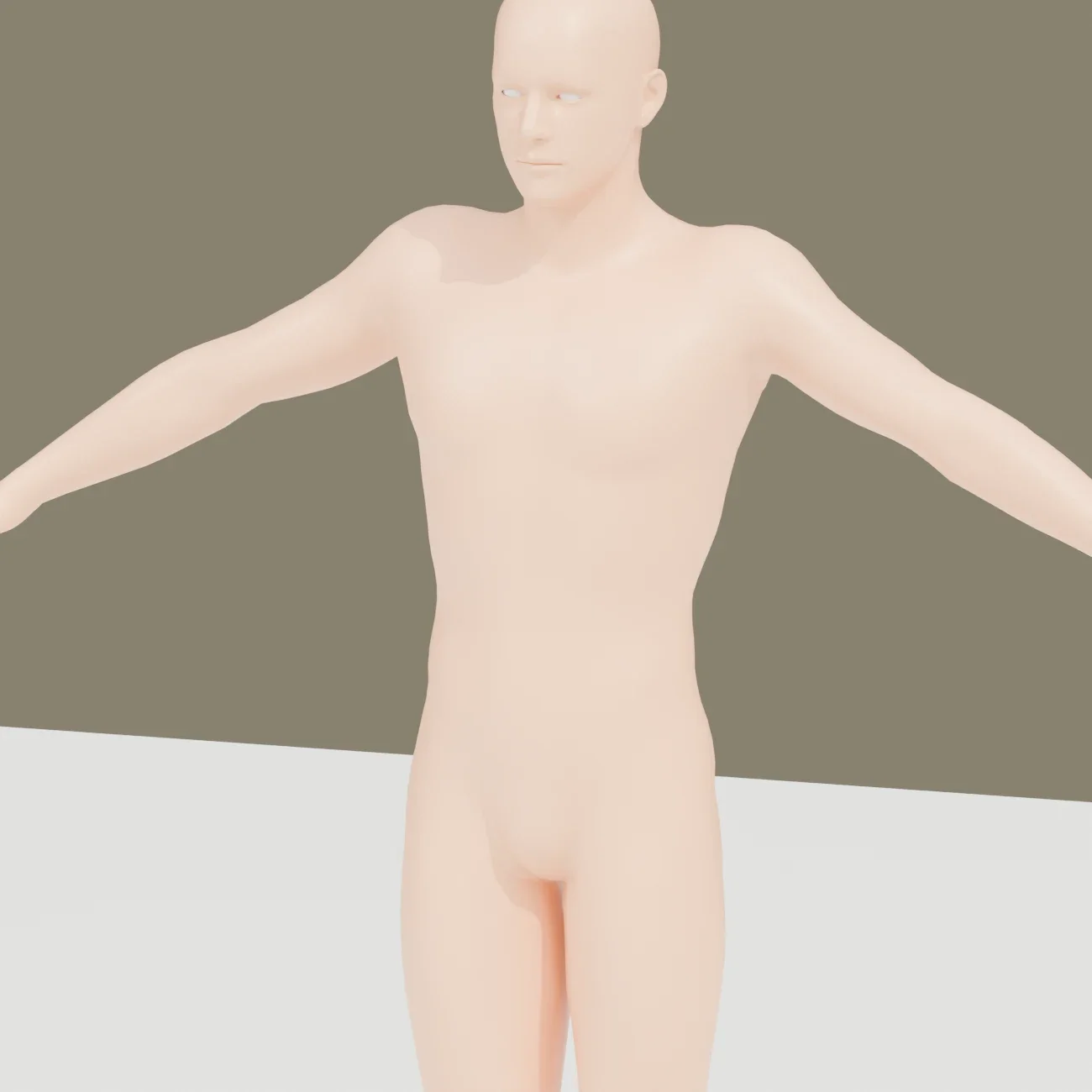 Basemesh Male 1, 3D model preview 1