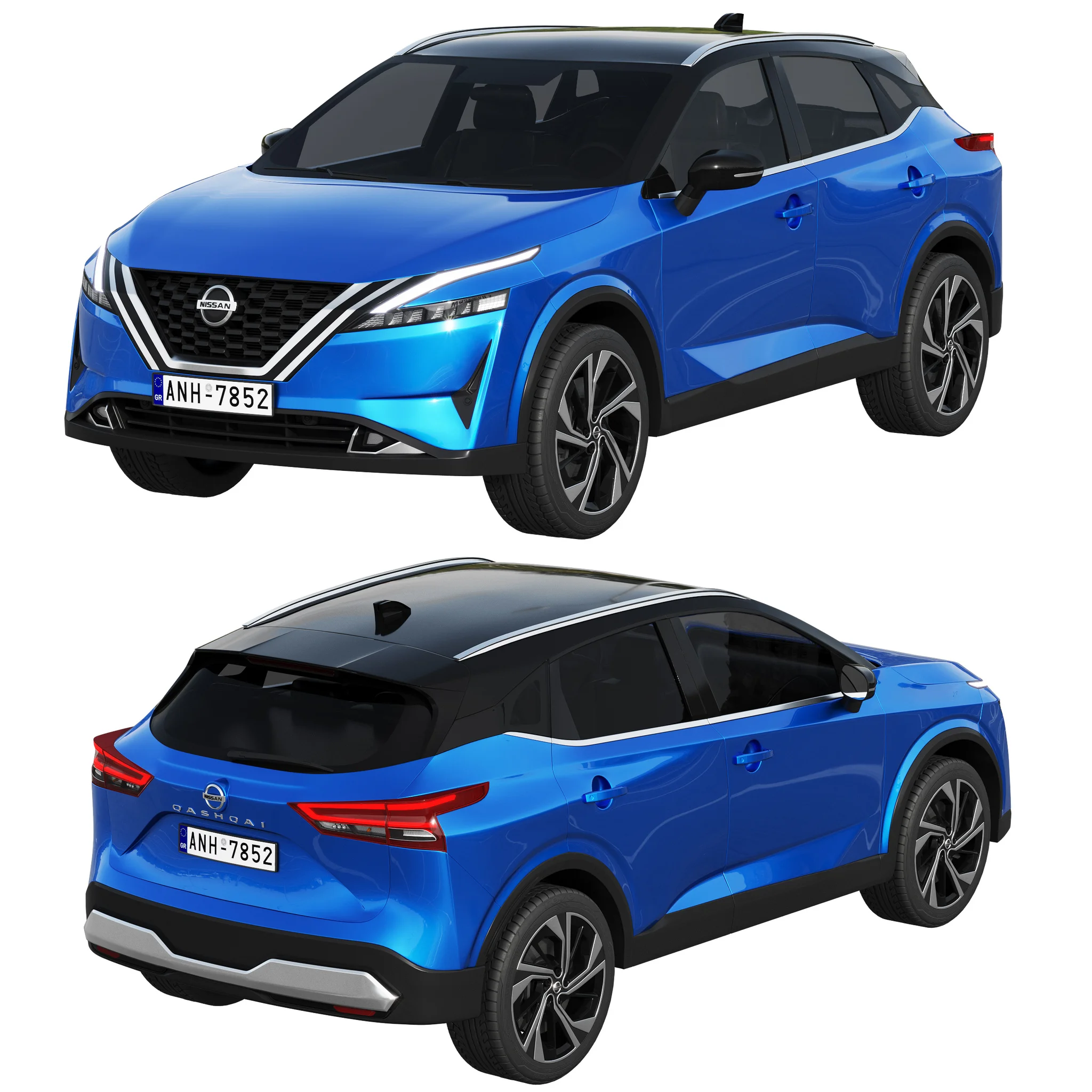Nissan Qashqai, 3D model preview 7