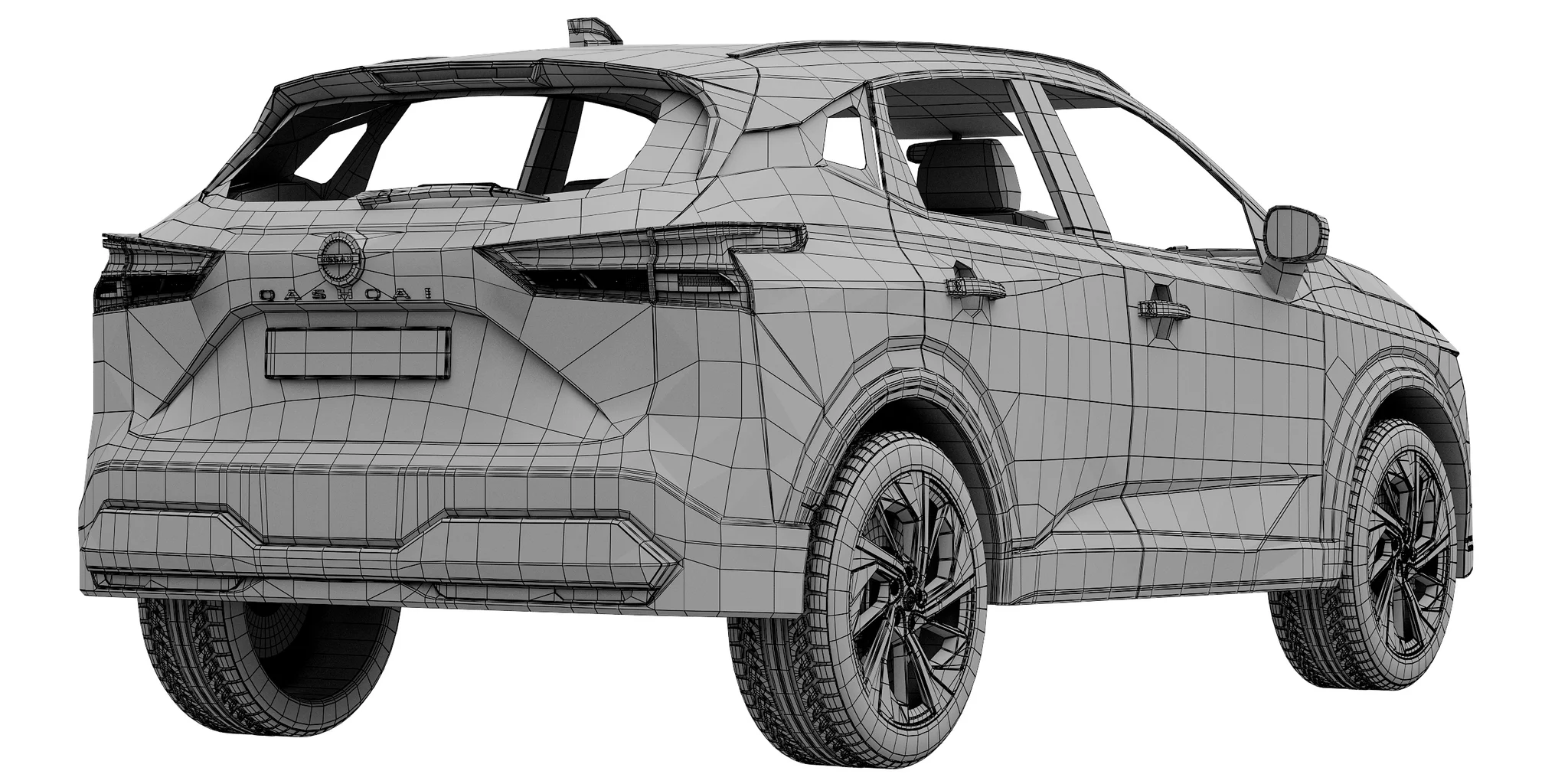 Nissan Qashqai, 3D model preview 8