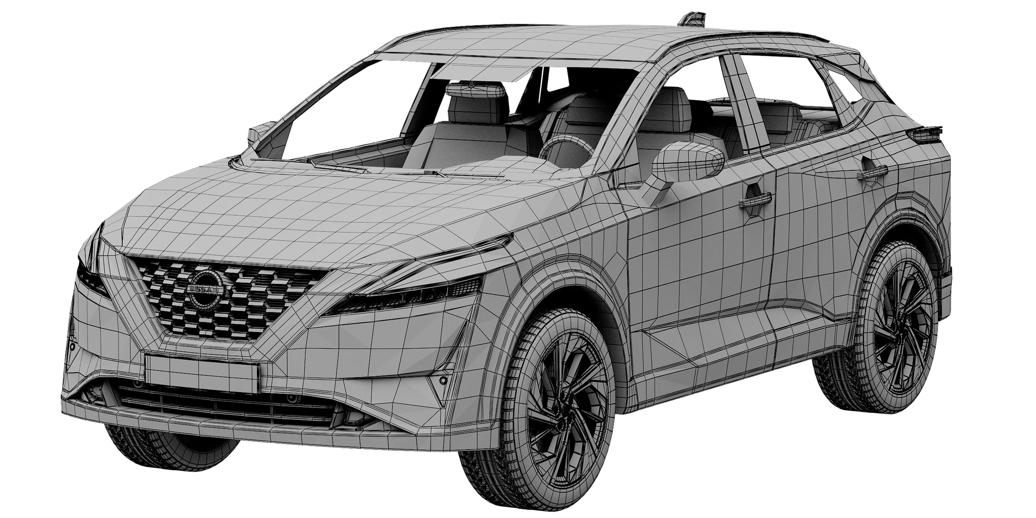Nissan Qashqai, 3D model preview 12