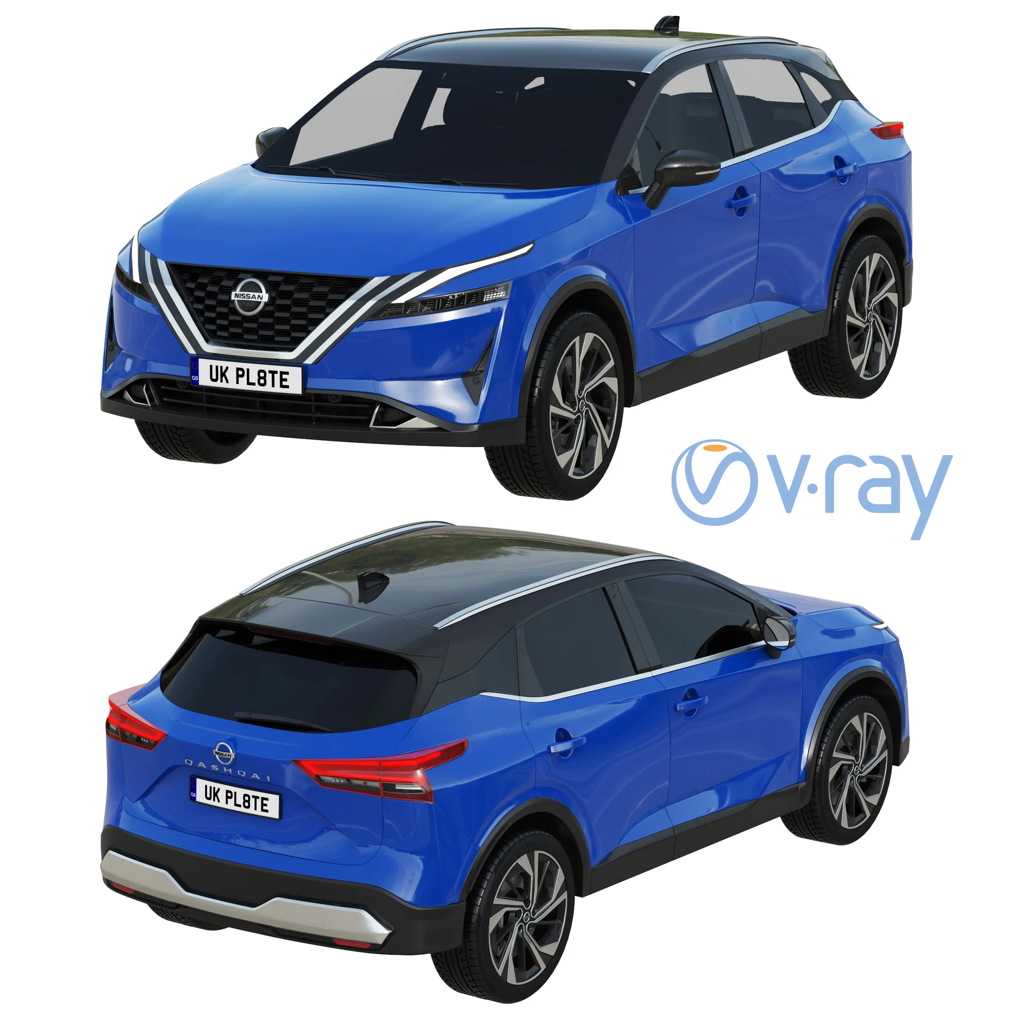 Nissan Qashqai, 3D model preview 14