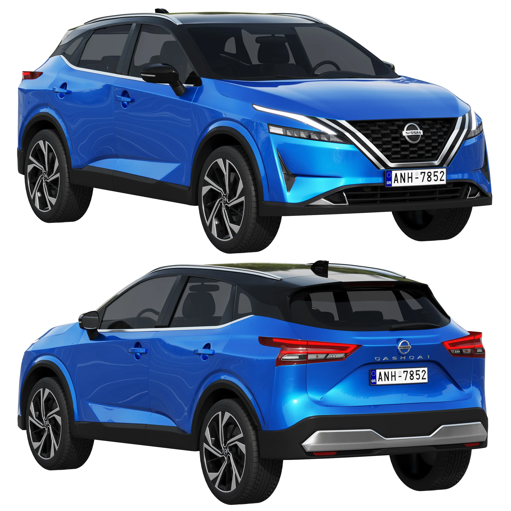 Nissan Qashqai, 3D model preview 16