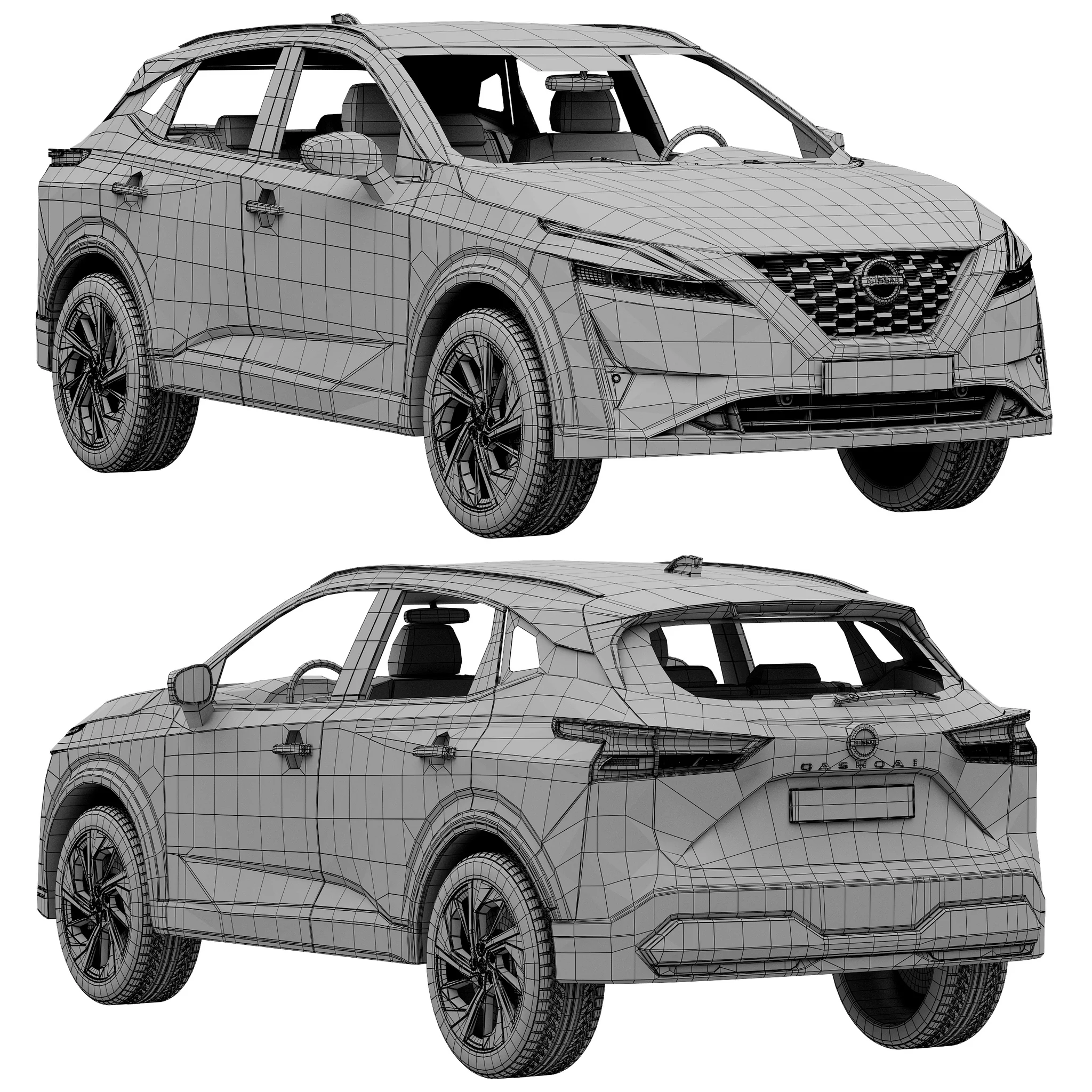 Nissan Qashqai, 3D model preview 18