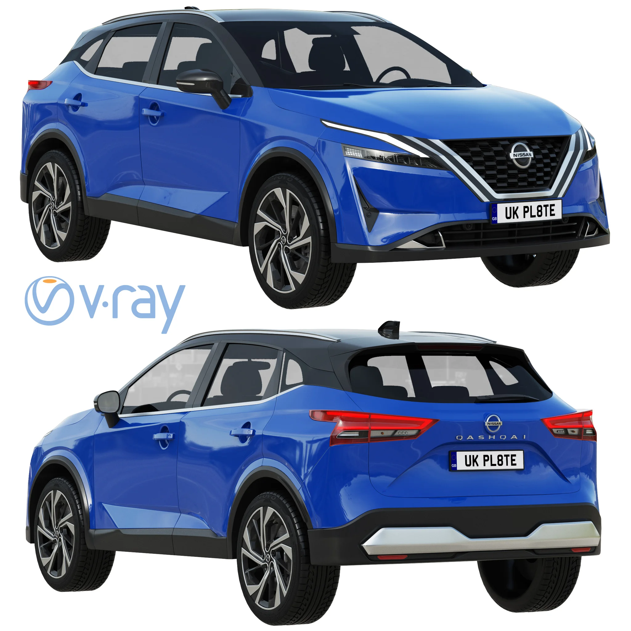 Nissan Qashqai, 3D model preview 20