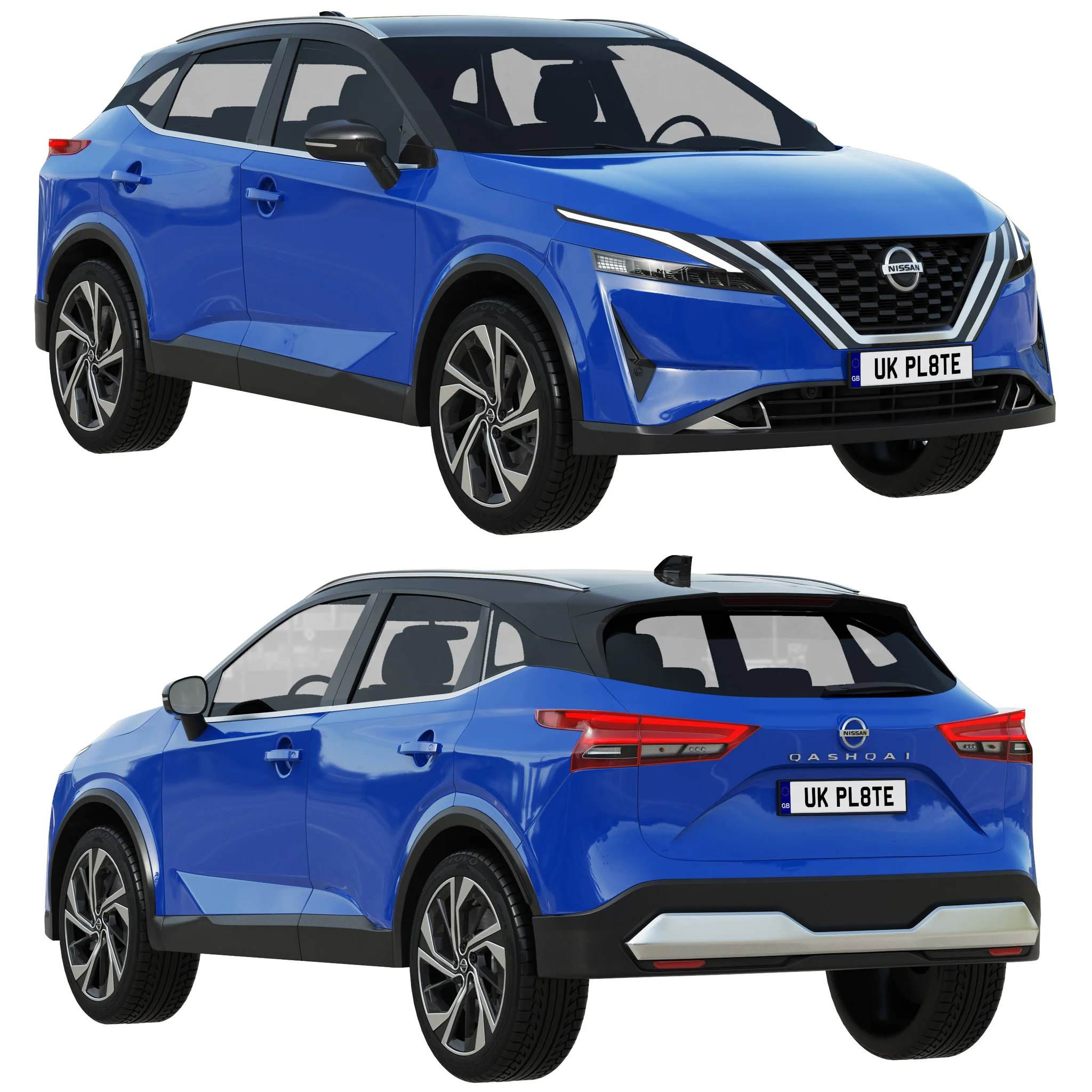 Nissan Qashqai, 3D model preview 21