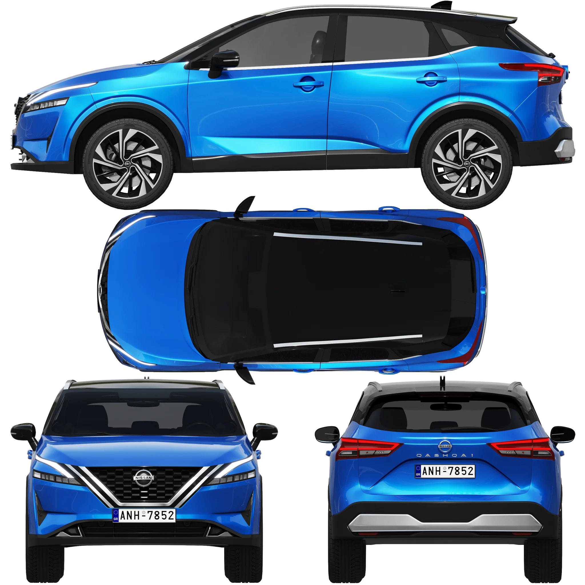 Nissan Qashqai, 3D model preview 28