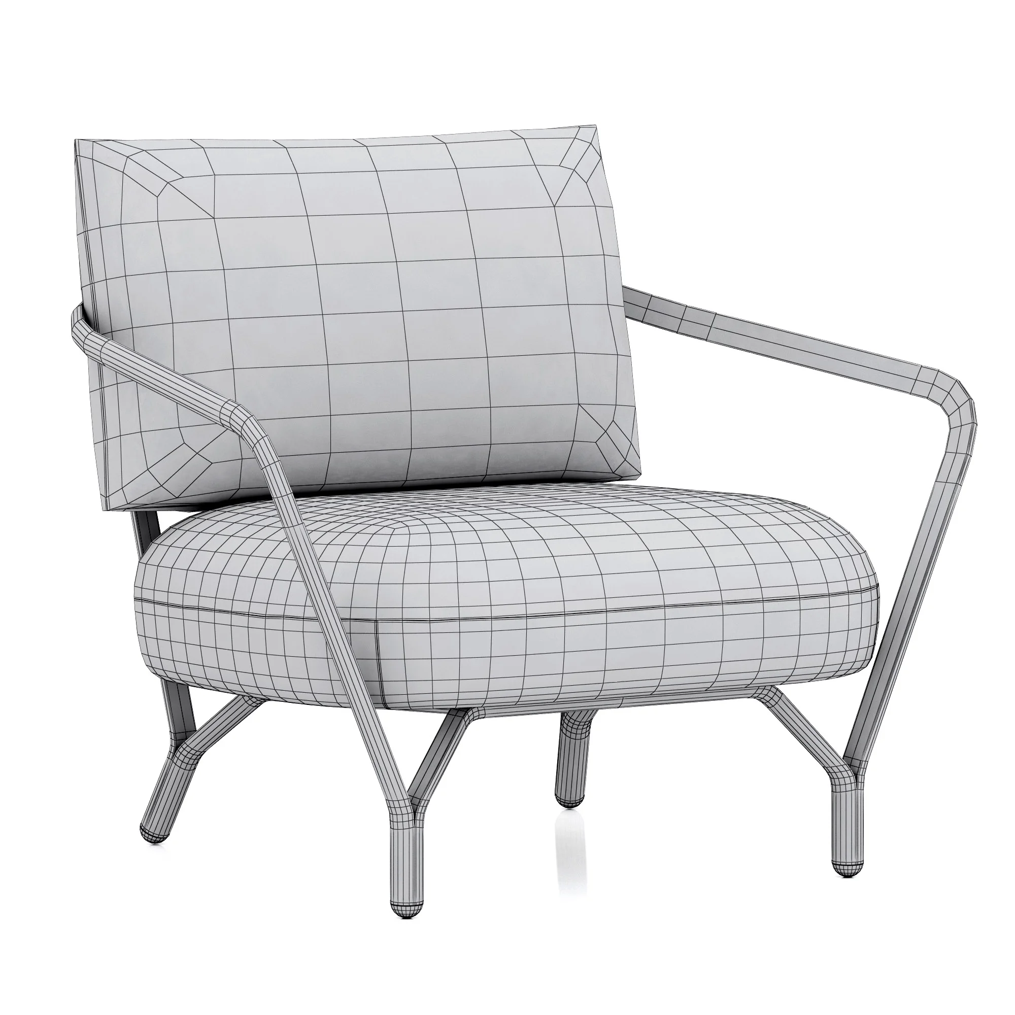 Roche Bobois ANGEL Armchair — 3D model preview 7