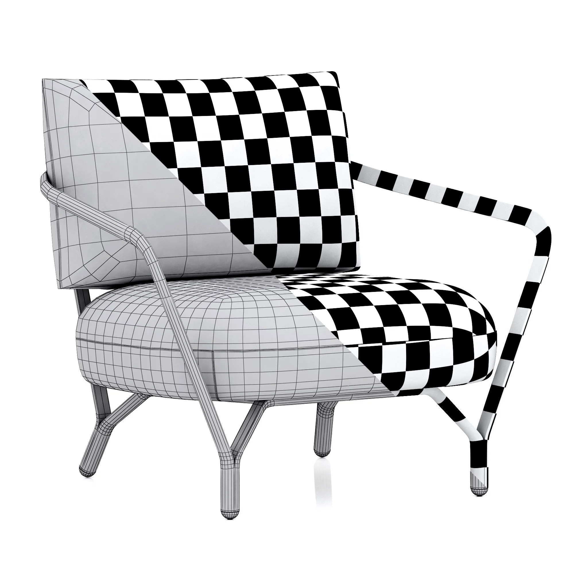 Roche Bobois ANGEL Armchair — 3D model preview 8