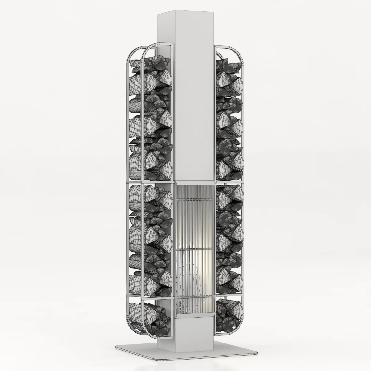AK47 Design Thor Fireplace — 3D model preview 4