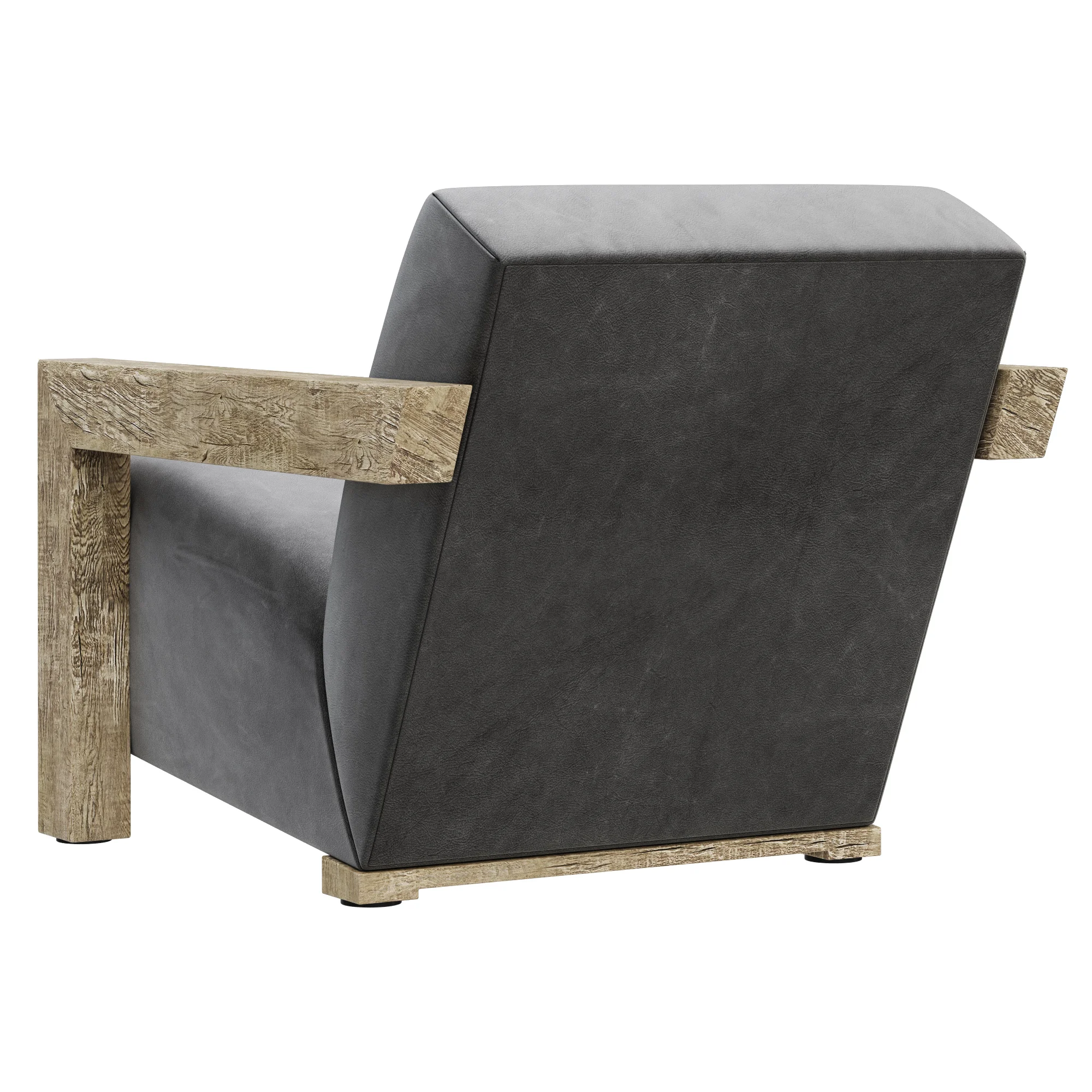 Restoration Hardware Alta Leather Chair — 3D model preview 4