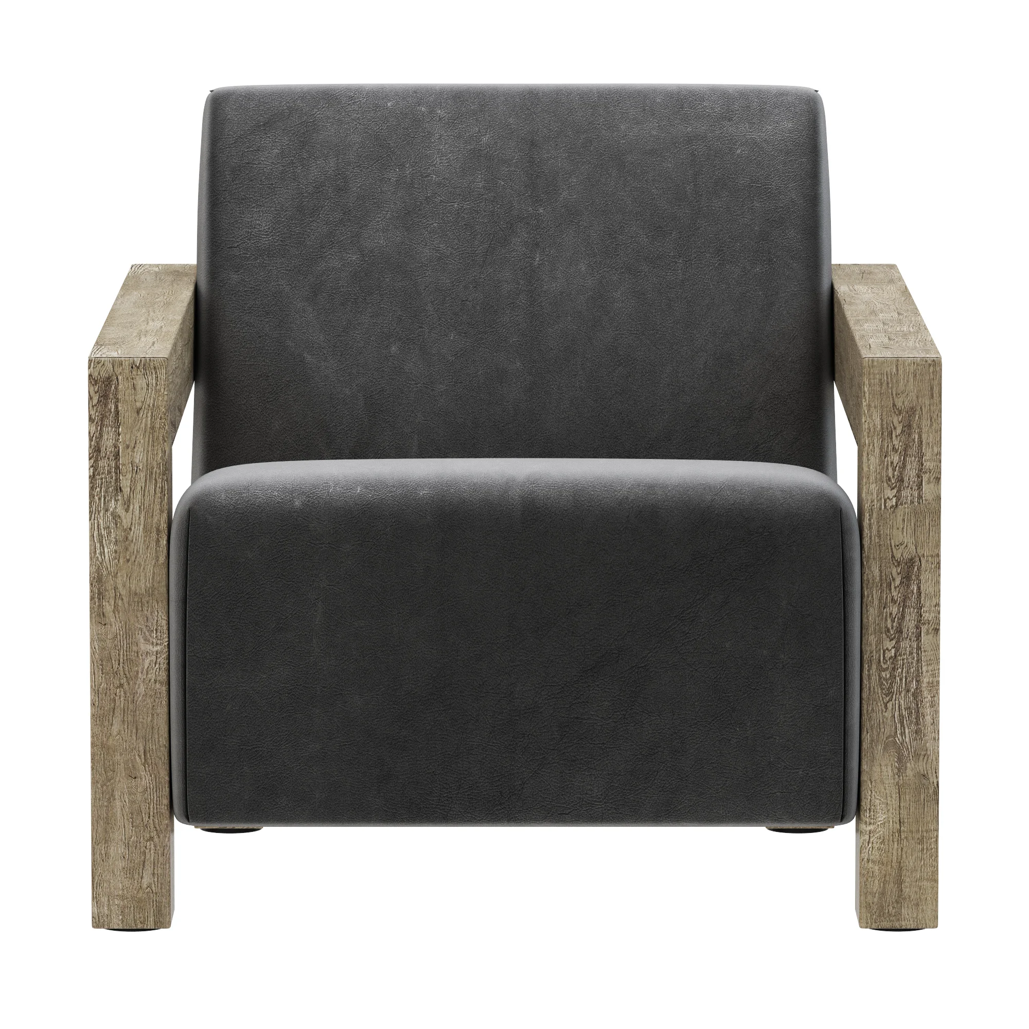 Restoration Hardware Alta Leather Chair — 3D model preview 6