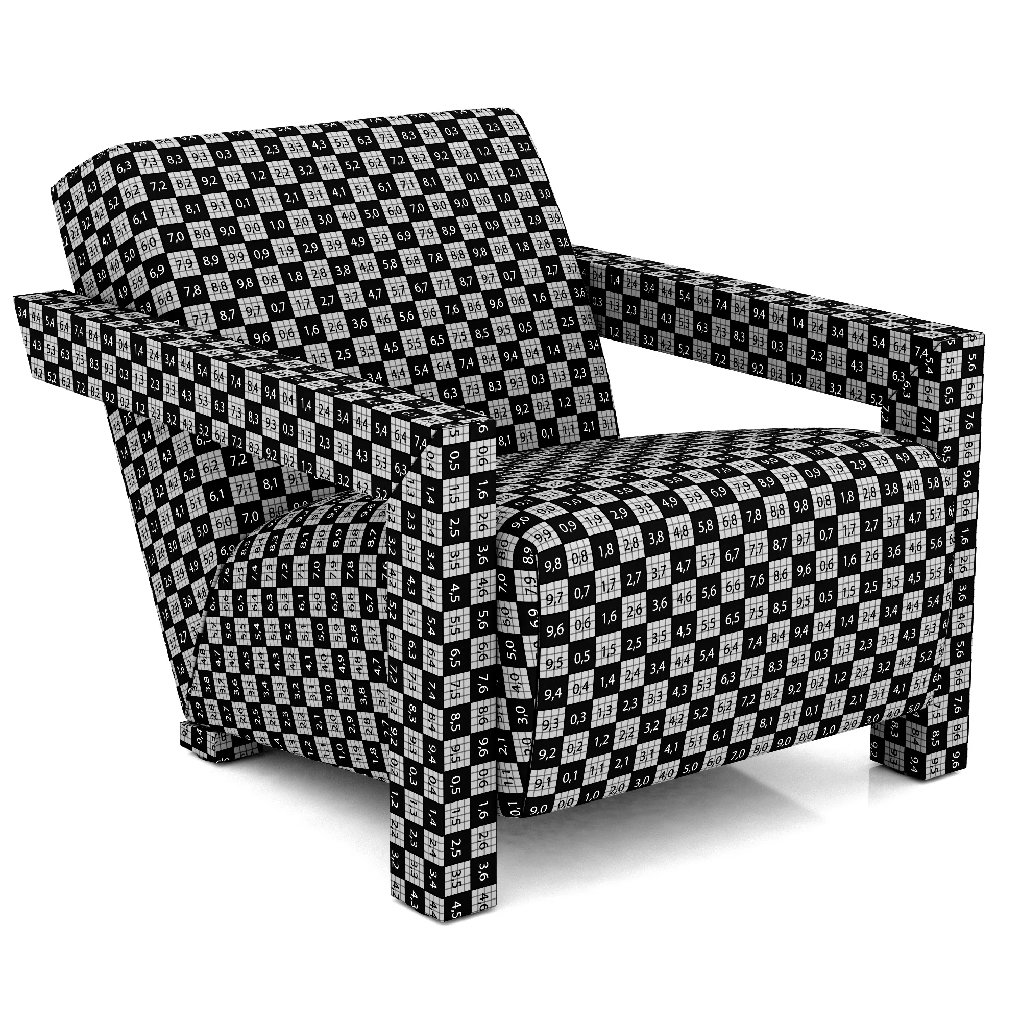 Restoration Hardware Alta Leather Chair — 3D model preview 9