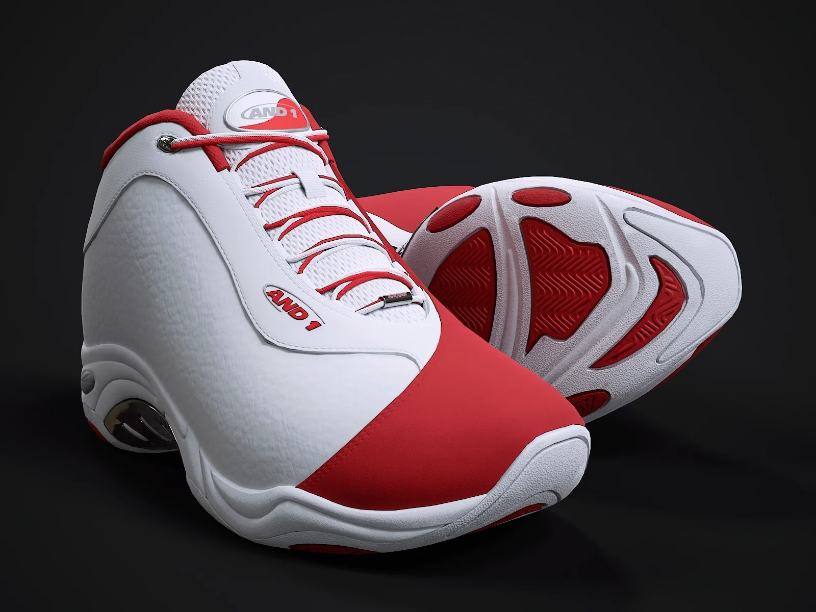 AND1 Tai-Chi sneaker 1, 3D model preview 1