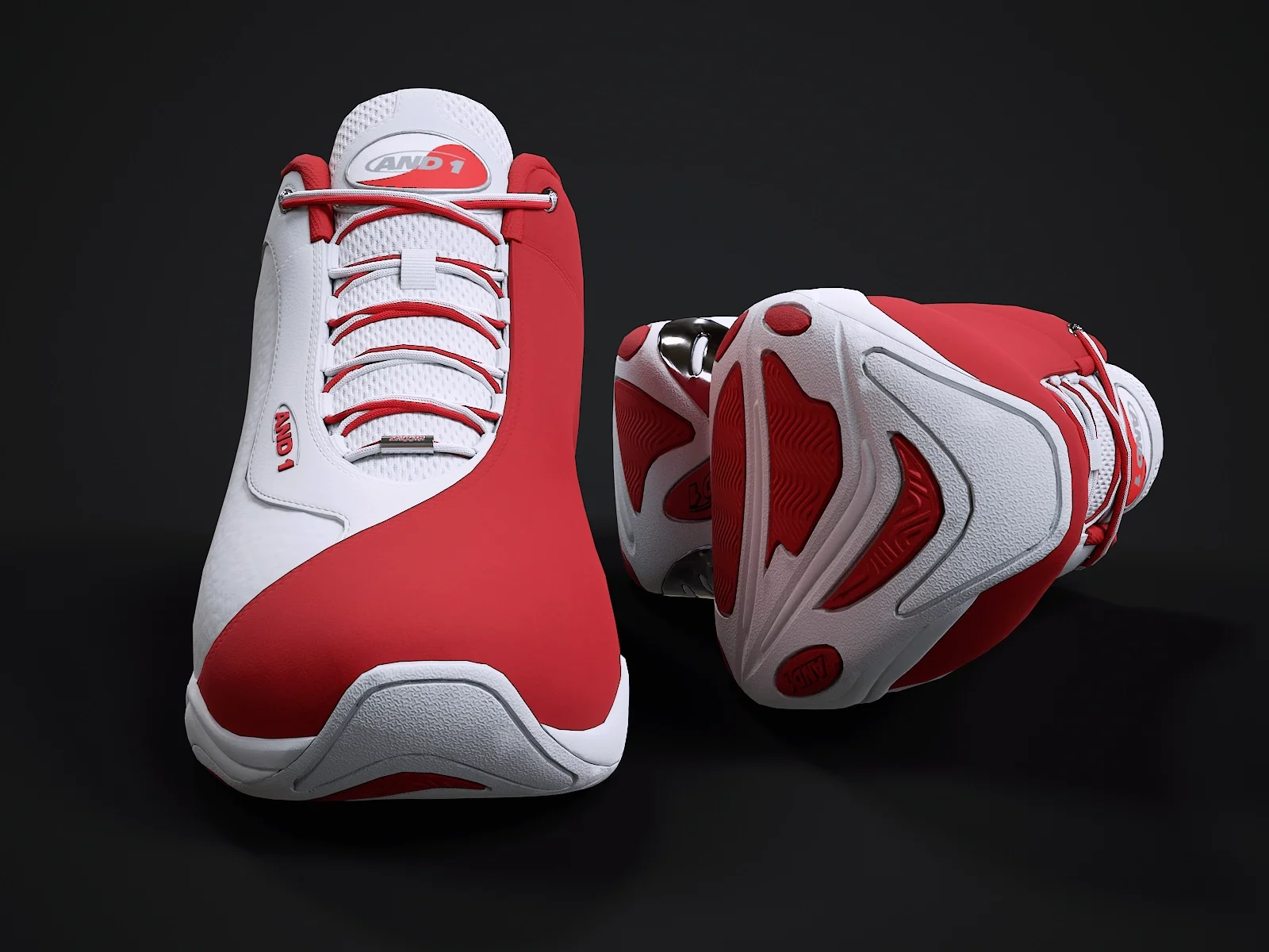 AND1 Tai-Chi sneaker 1, 3D model preview 2
