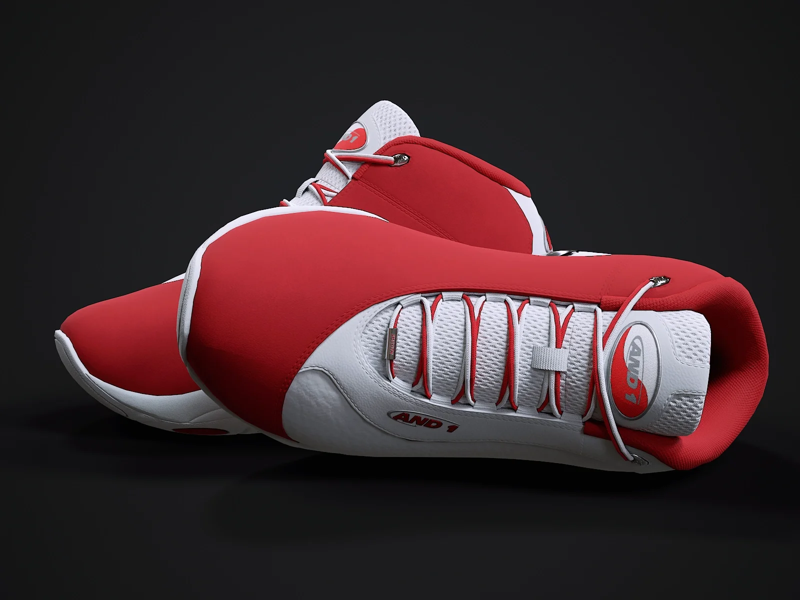 AND1 Tai-Chi sneaker 1, 3D model preview 4