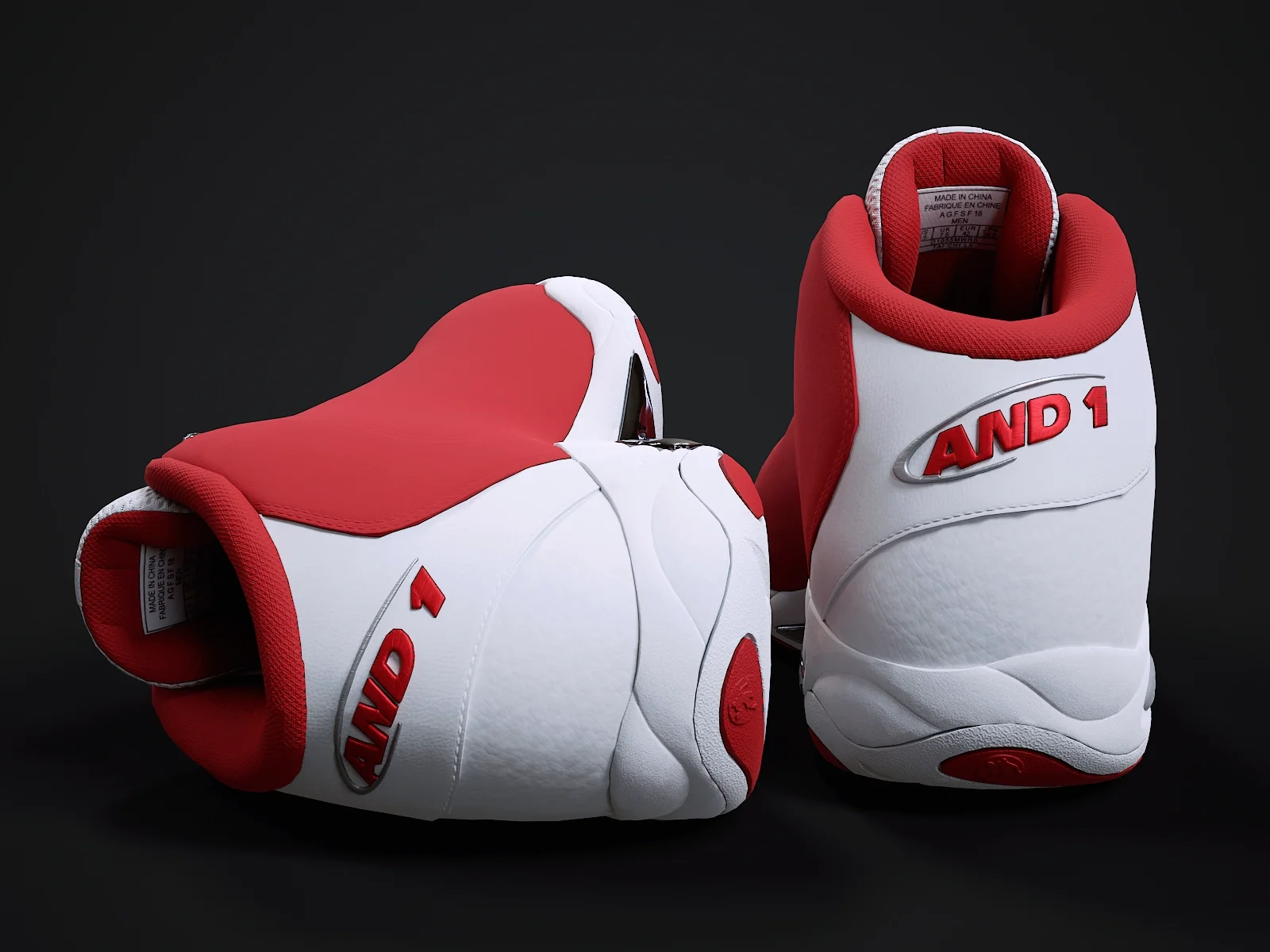 AND1 Tai-Chi sneaker 1, 3D model preview 7