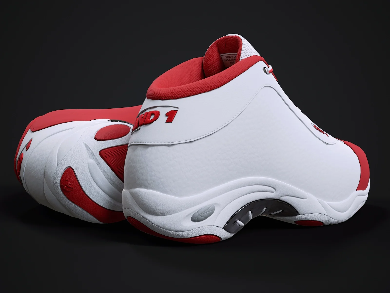 AND1 Tai-Chi sneaker 1, 3D model preview 8