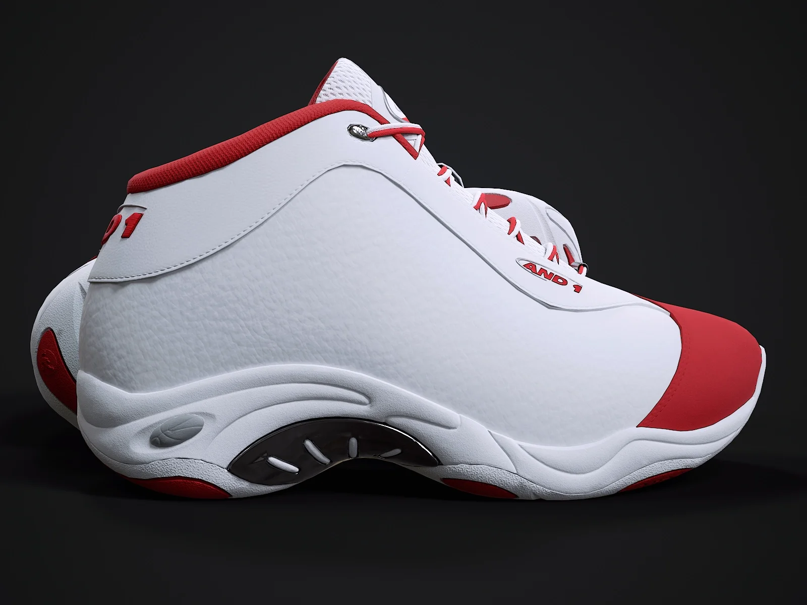 AND1 Tai-Chi sneaker 1, 3D model preview 9