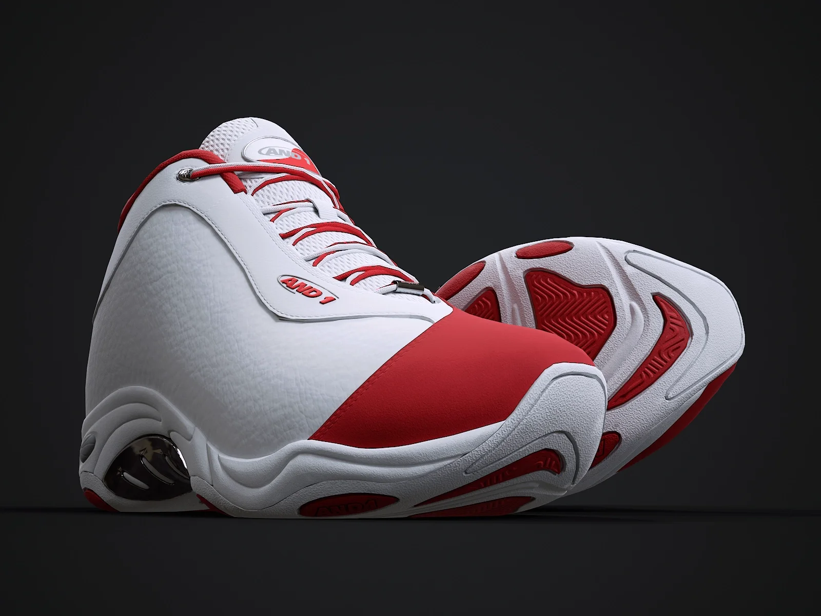 AND1 Tai-Chi sneaker 1, 3D model preview 10