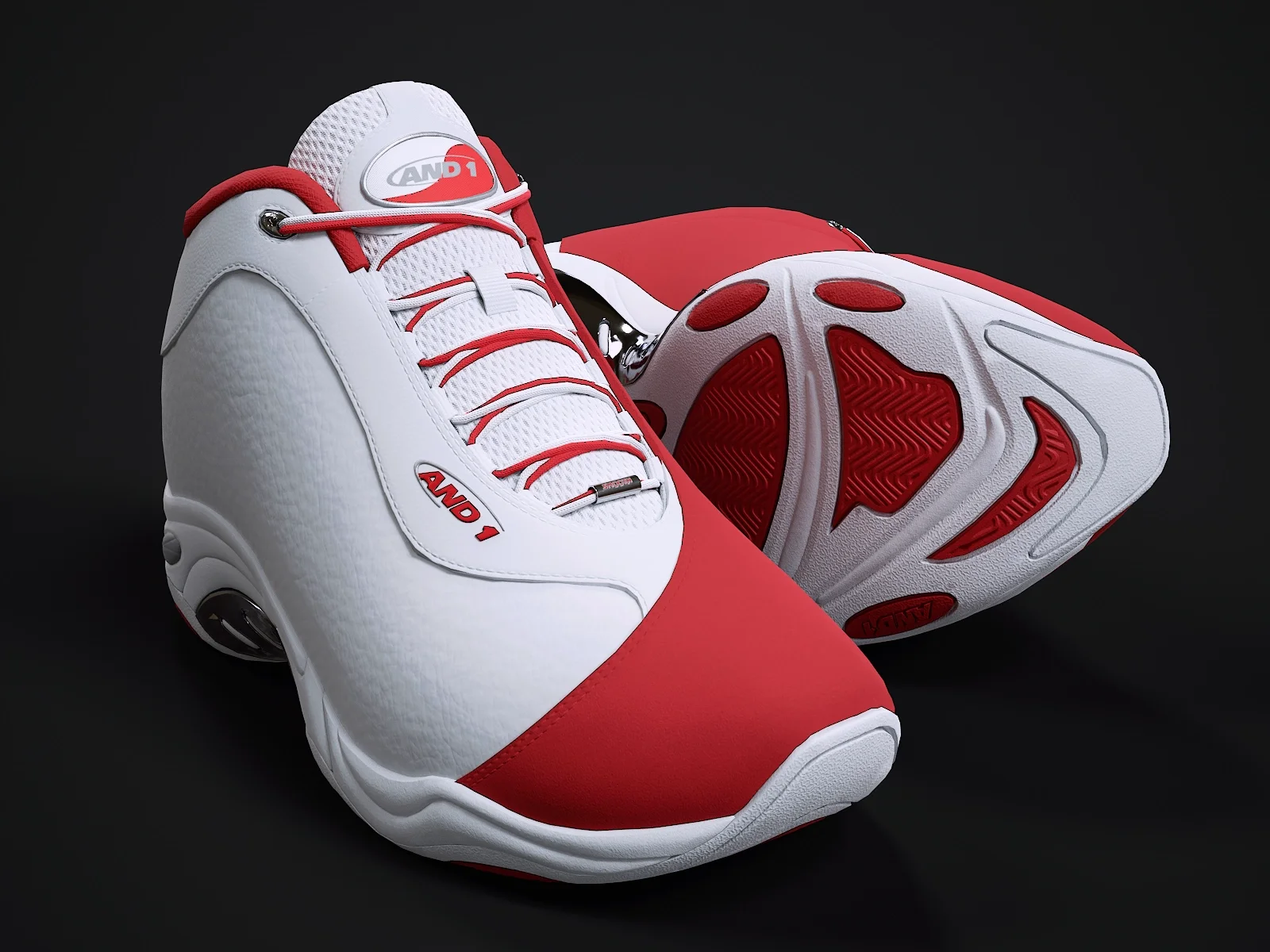 AND1 Tai-Chi sneaker 1, 3D model preview 11
