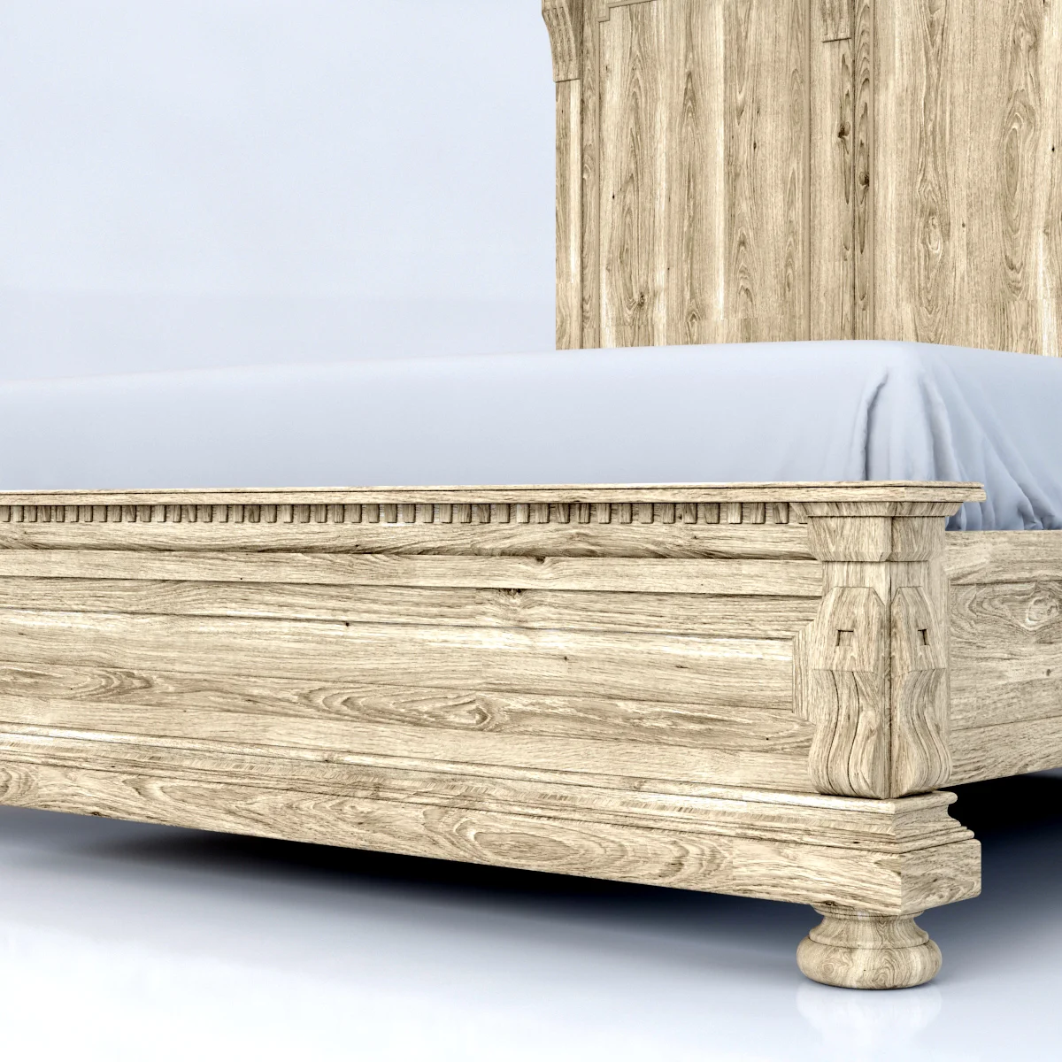 Restoration Hardware St James King Bed Without Footboard — 3D model preview 2