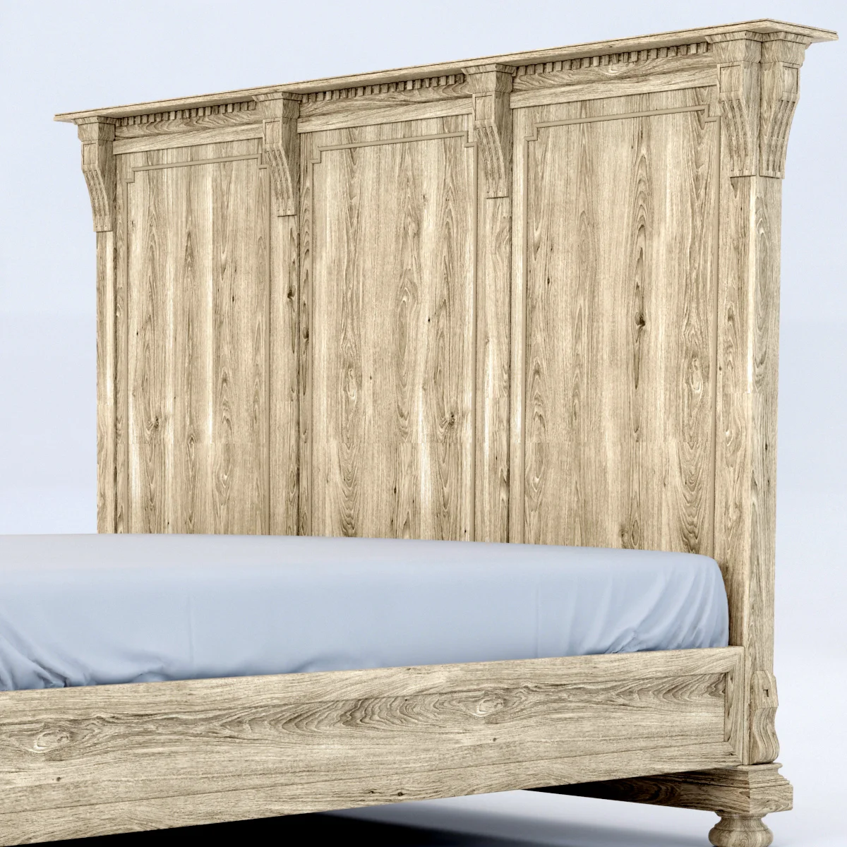 Restoration Hardware St James King Bed Without Footboard — 3D model preview 6