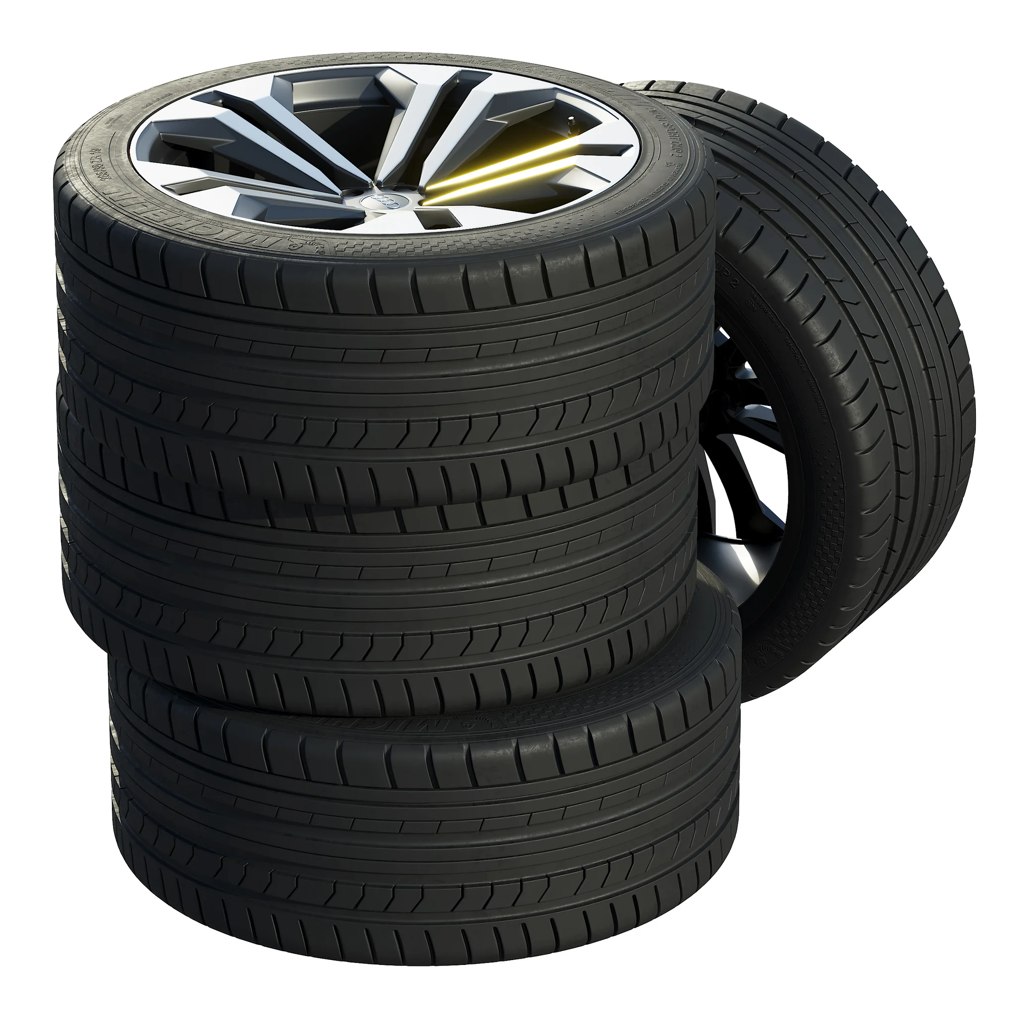 Audi Tires 3 — 3D model preview 2