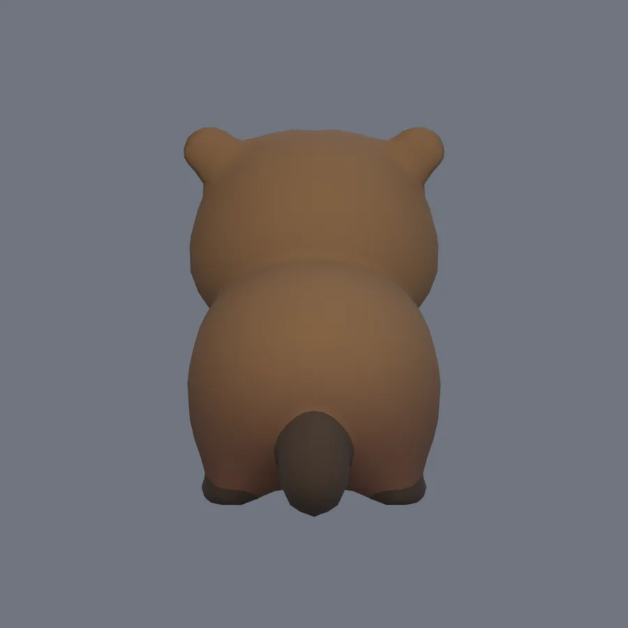 Stylized Animal Beaver, 3D model preview 4